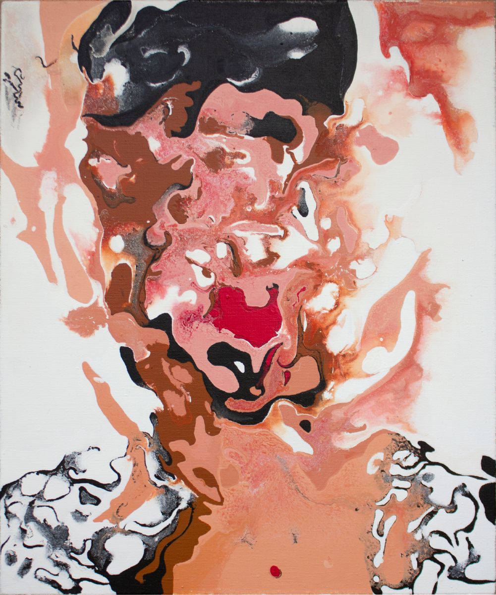 Юстина Комиссарова (Картина, живопись - 
                  50 x 60 см) Портрет в черном пиджаке
