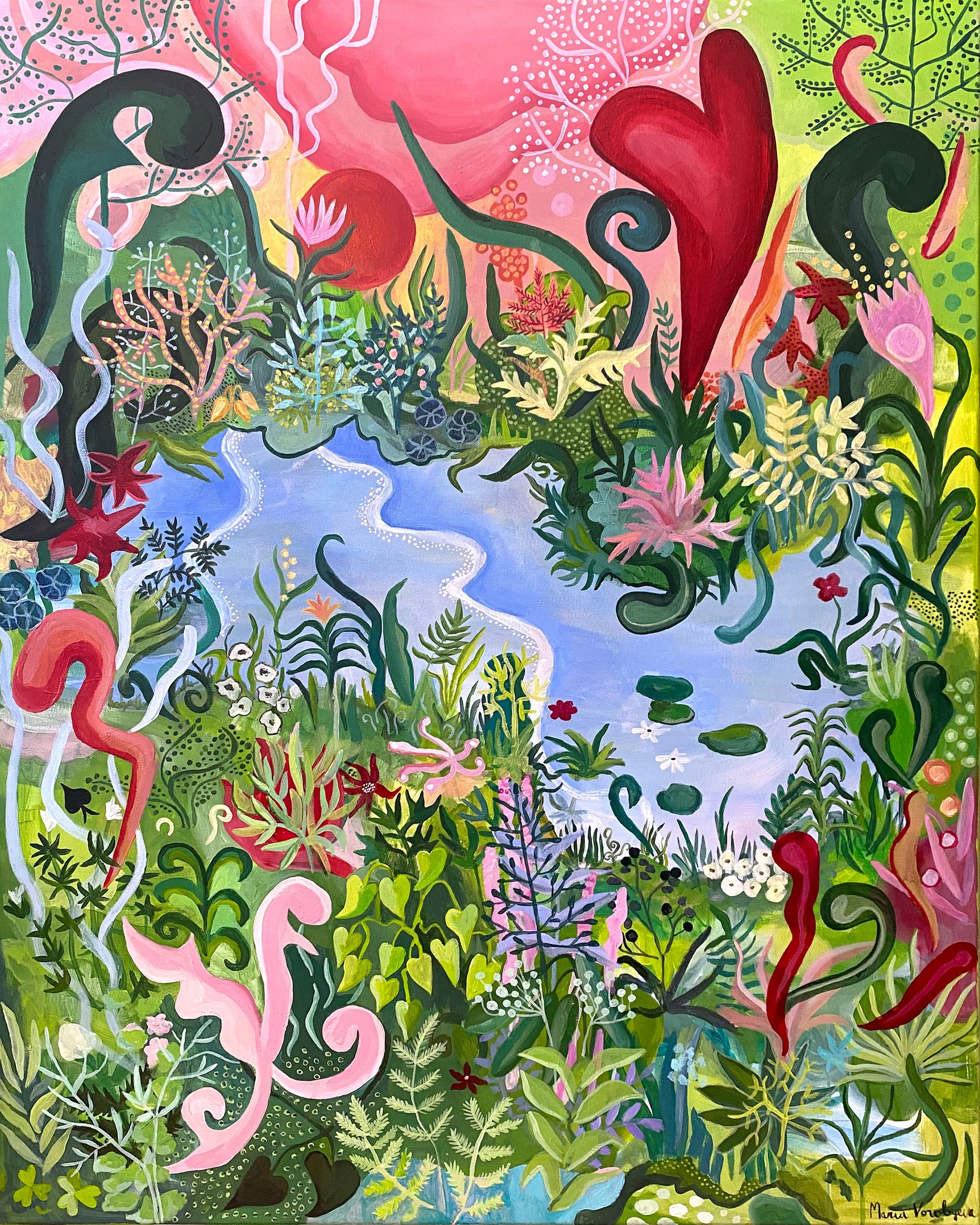 Мария Воробьева (Картина, живопись - 
                  80 x 100 см) FOR THE ONES WHO DREAM OF STRANGER WORLDS