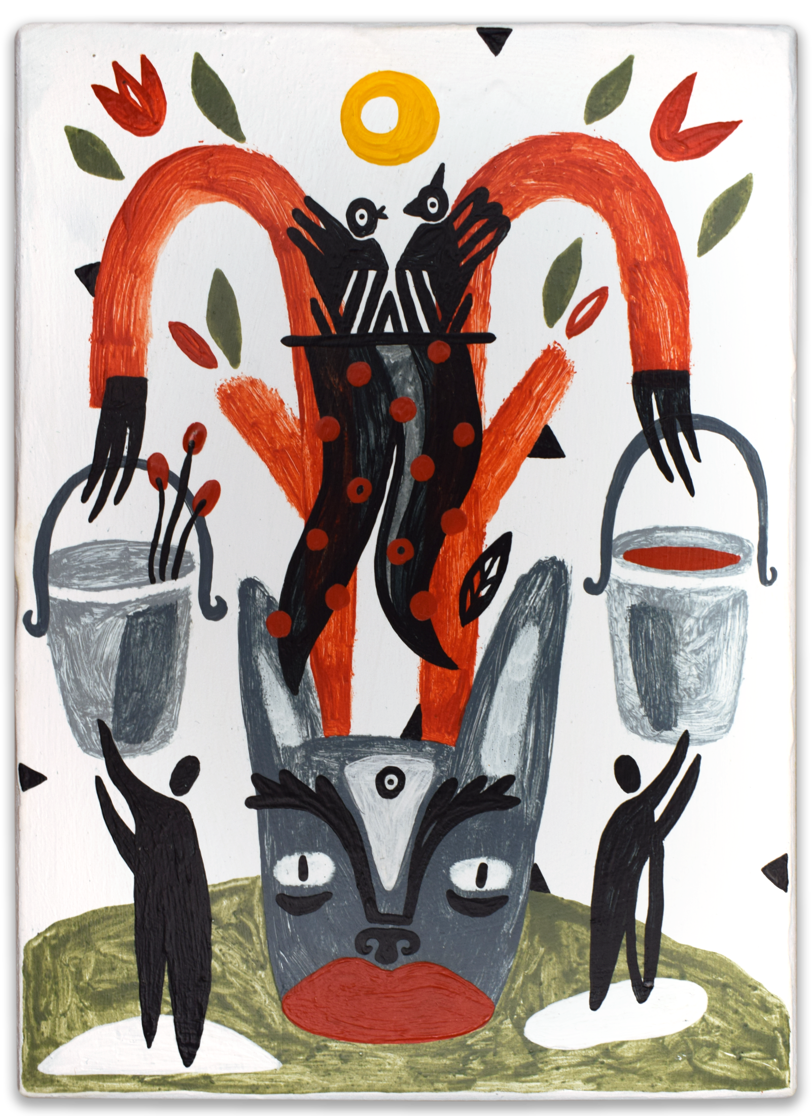 Лена Романовская (Картина, живопись - 
                  13 x 18 см) Аквадискотека