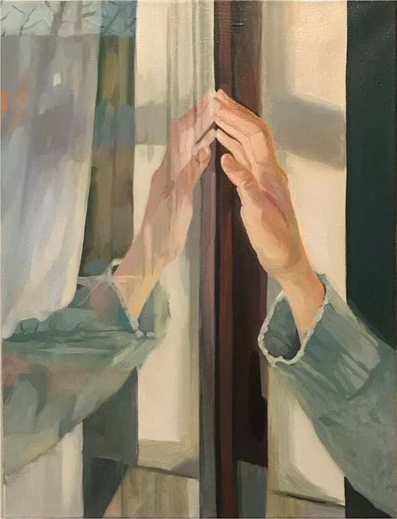 Вероника Рудьева-Рязанцева (Картина, живопись - 
                  40 x 50 см) Прикосновение