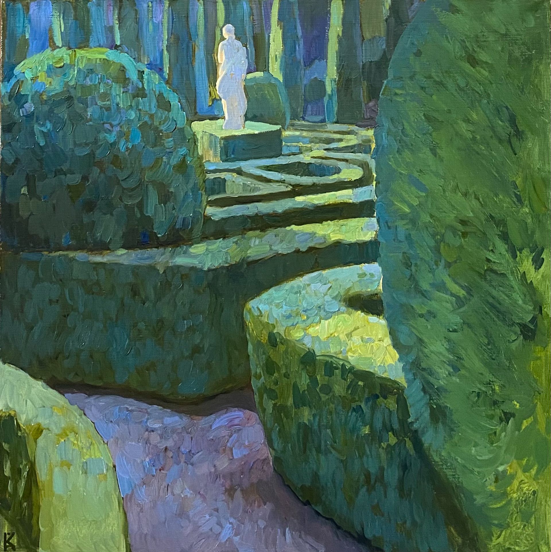 Алексей Кротов (Картина, живопись - 
                  50 x 50 см) В саду Джусти