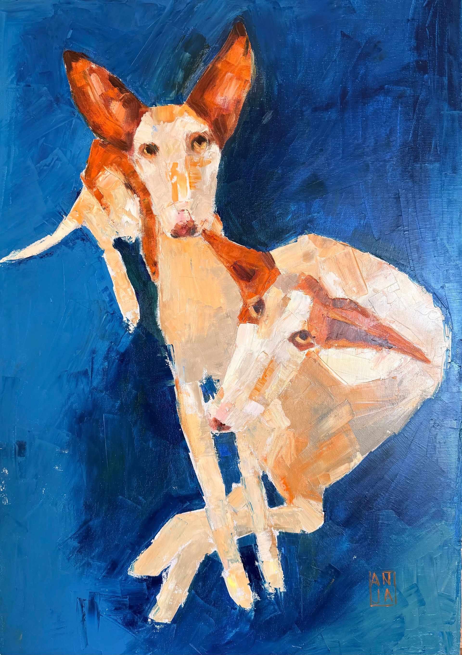 Анна Рудько (Картина, живопись - 
                  50 x 70 см) Electric ears