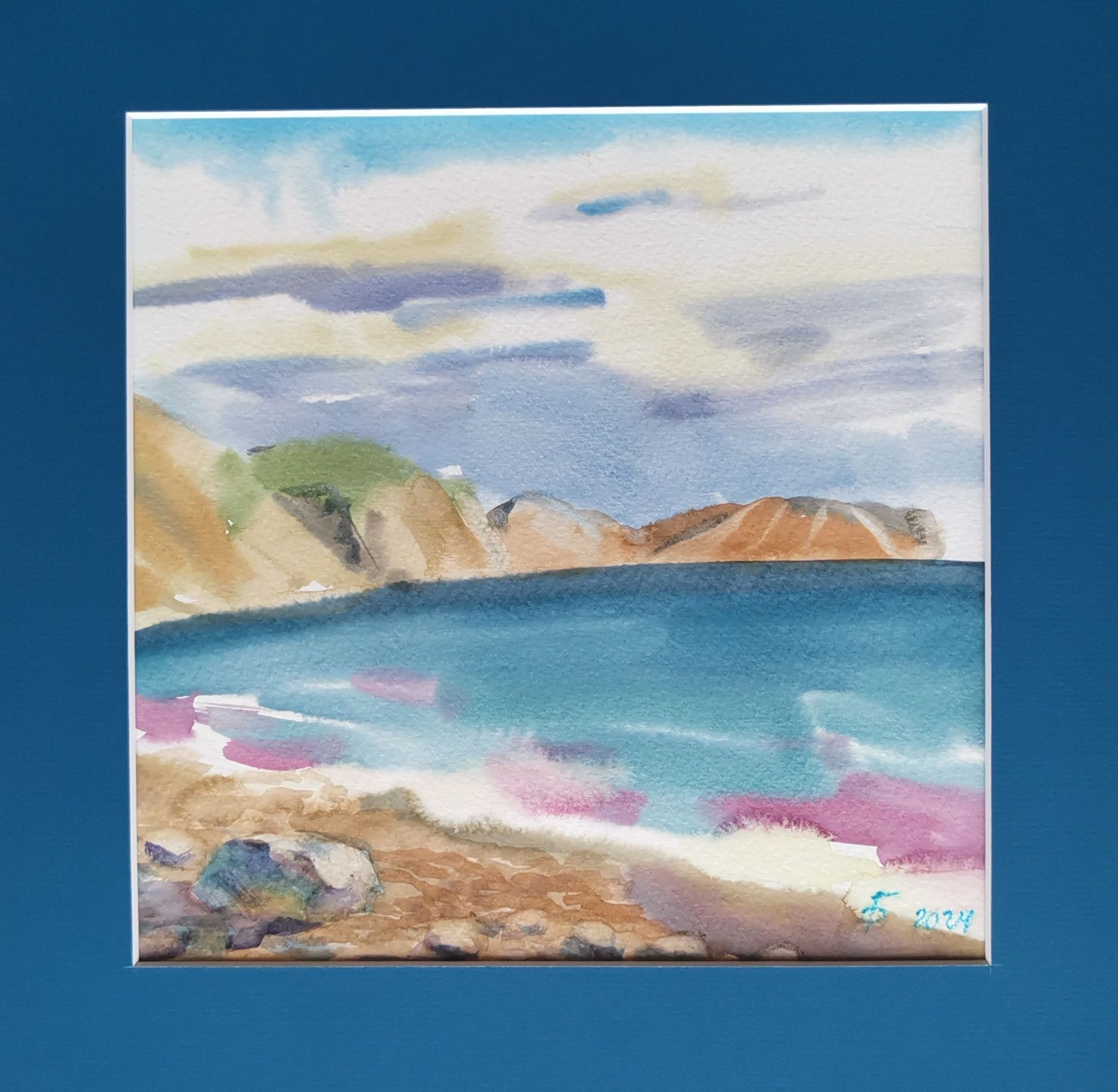 Регина Буглеева (Авторская графика - 
                  34 x 35 см) Закат в Крыму