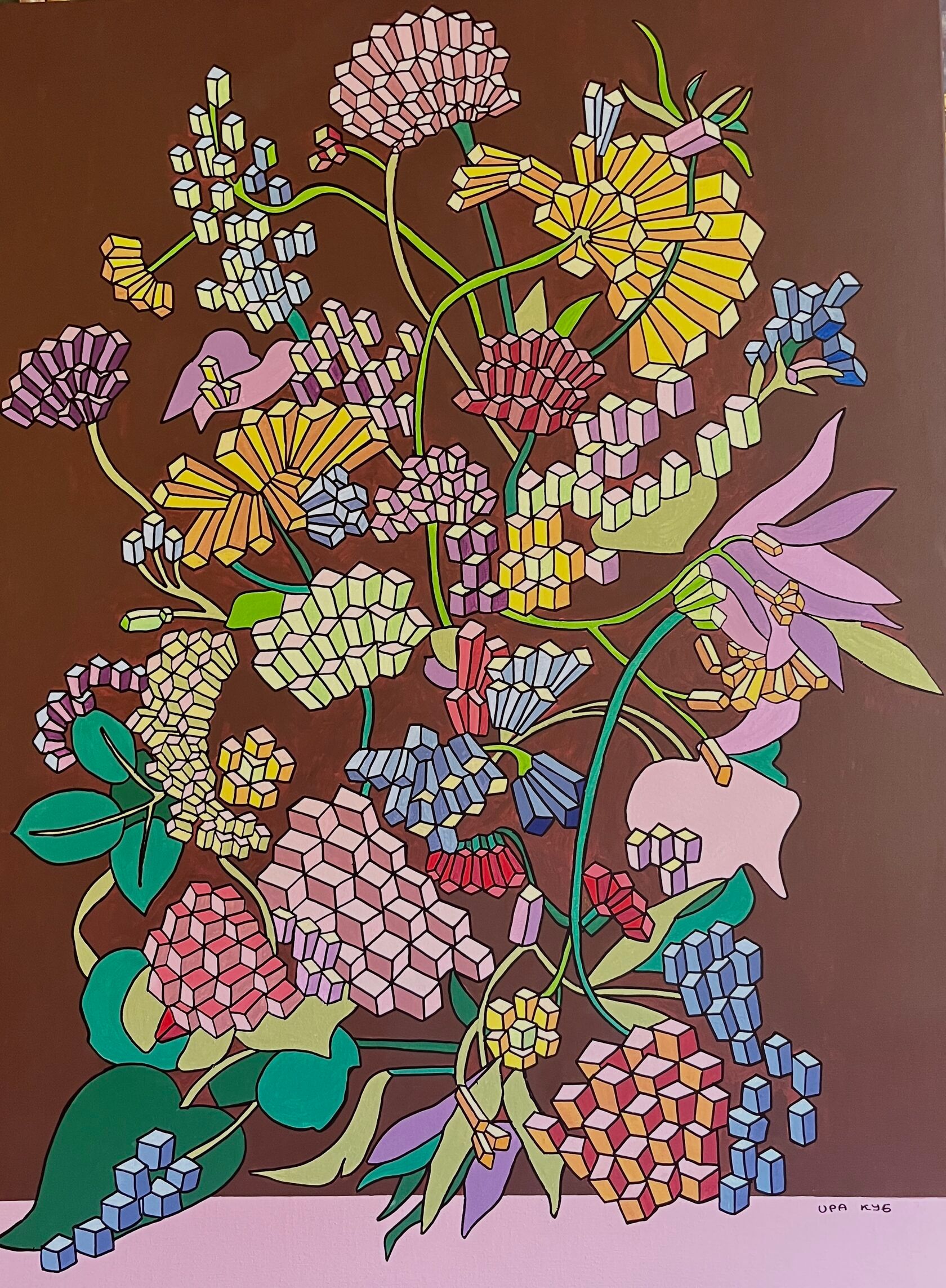 Ира Куб (Картина, живопись - 
                  90 x 120 см) Букет