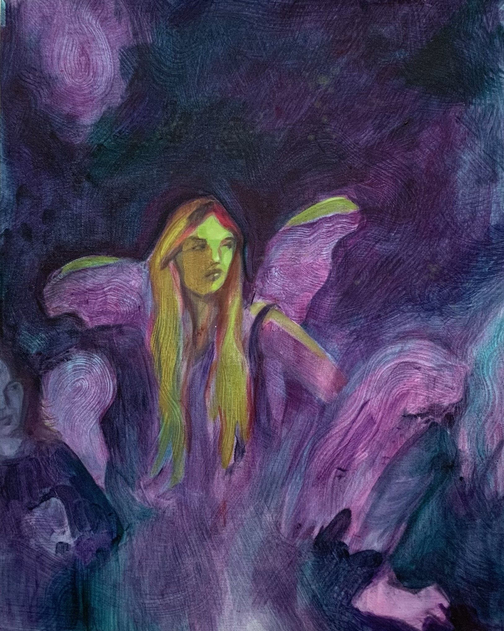 Надежда Прадес (Картина, живопись - 
                  35 x 45 см) Ангелы