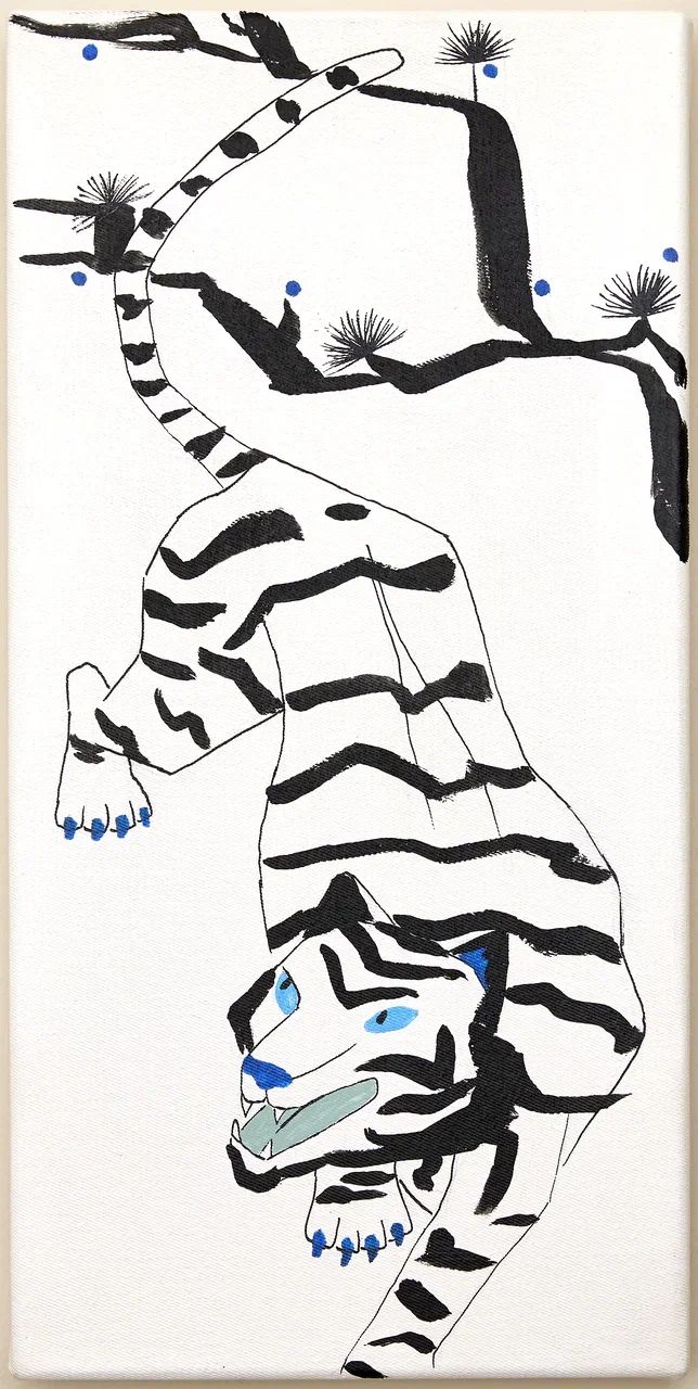 Аня Кармалита (Картина, живопись - 
                  20 x 40 см) 12. Tiger