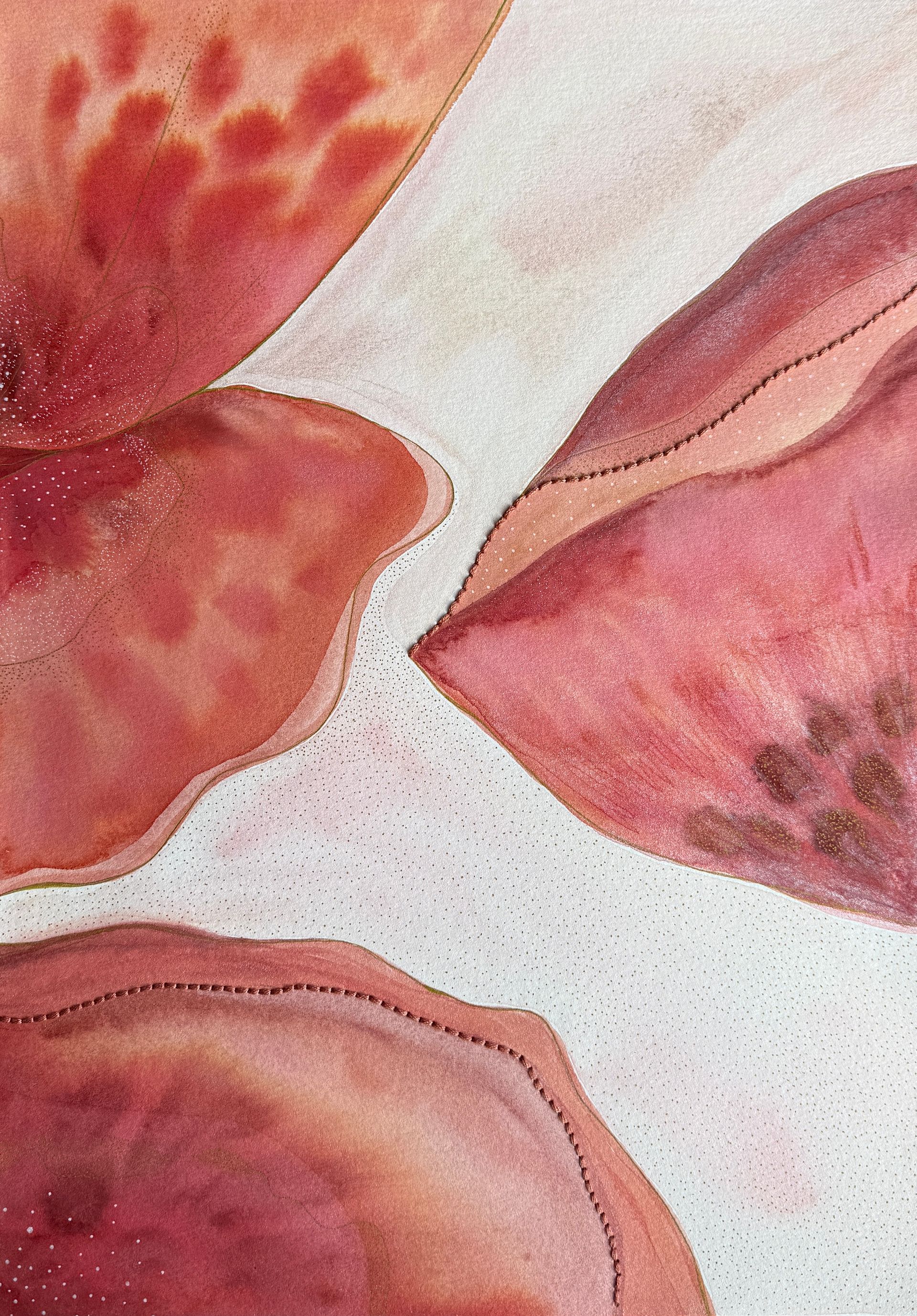 Ольга Ширяева (Авторская графика - 
                  29 x 42 см) Марсианские цветы