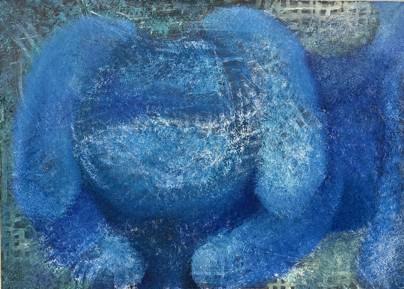 Наташа Хилл (Картина, живопись - 
                  105 x 75 см) Синяя собачка I