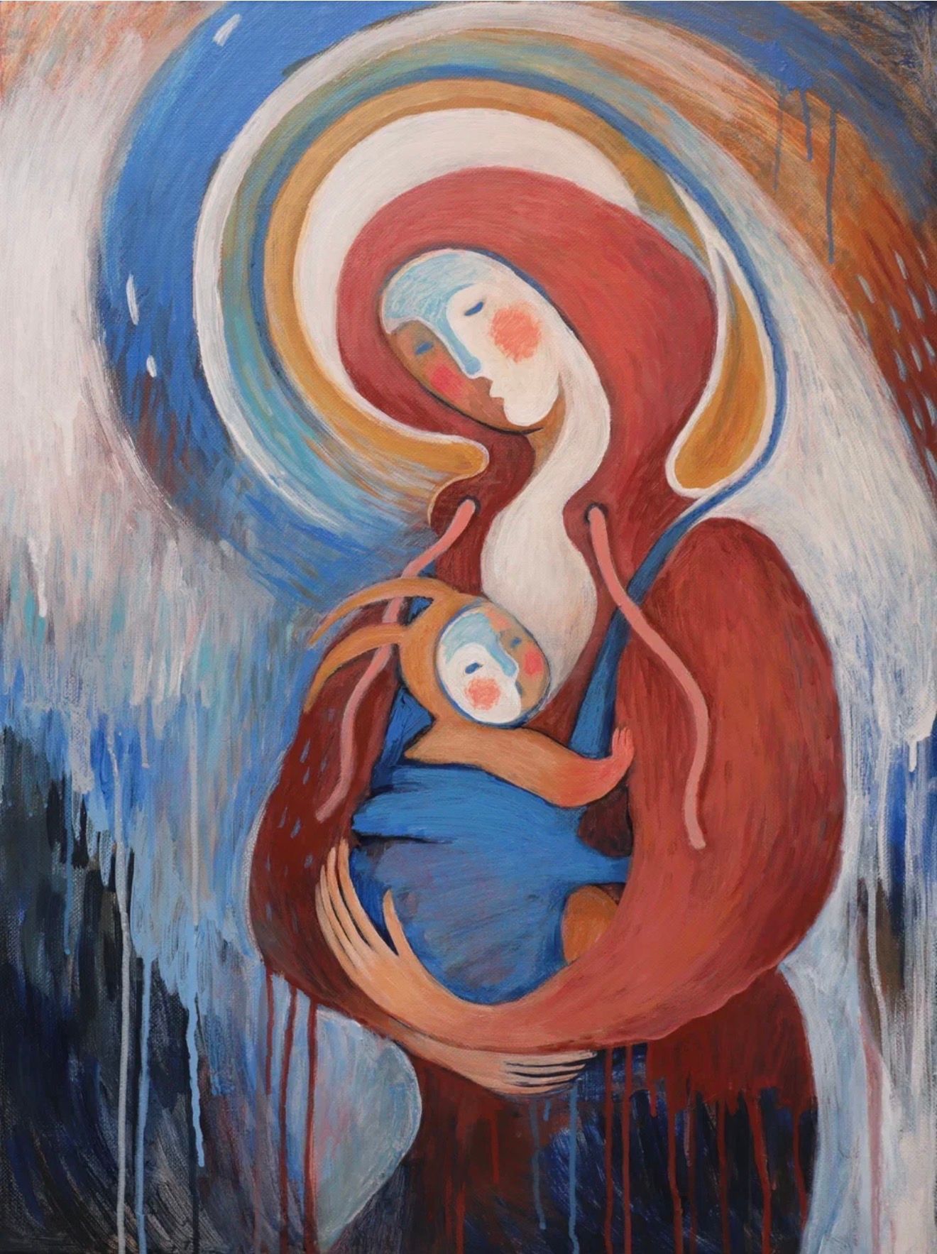 Катерина Бим (Картина, живопись - 
                  60 x 80 см) Мадонна