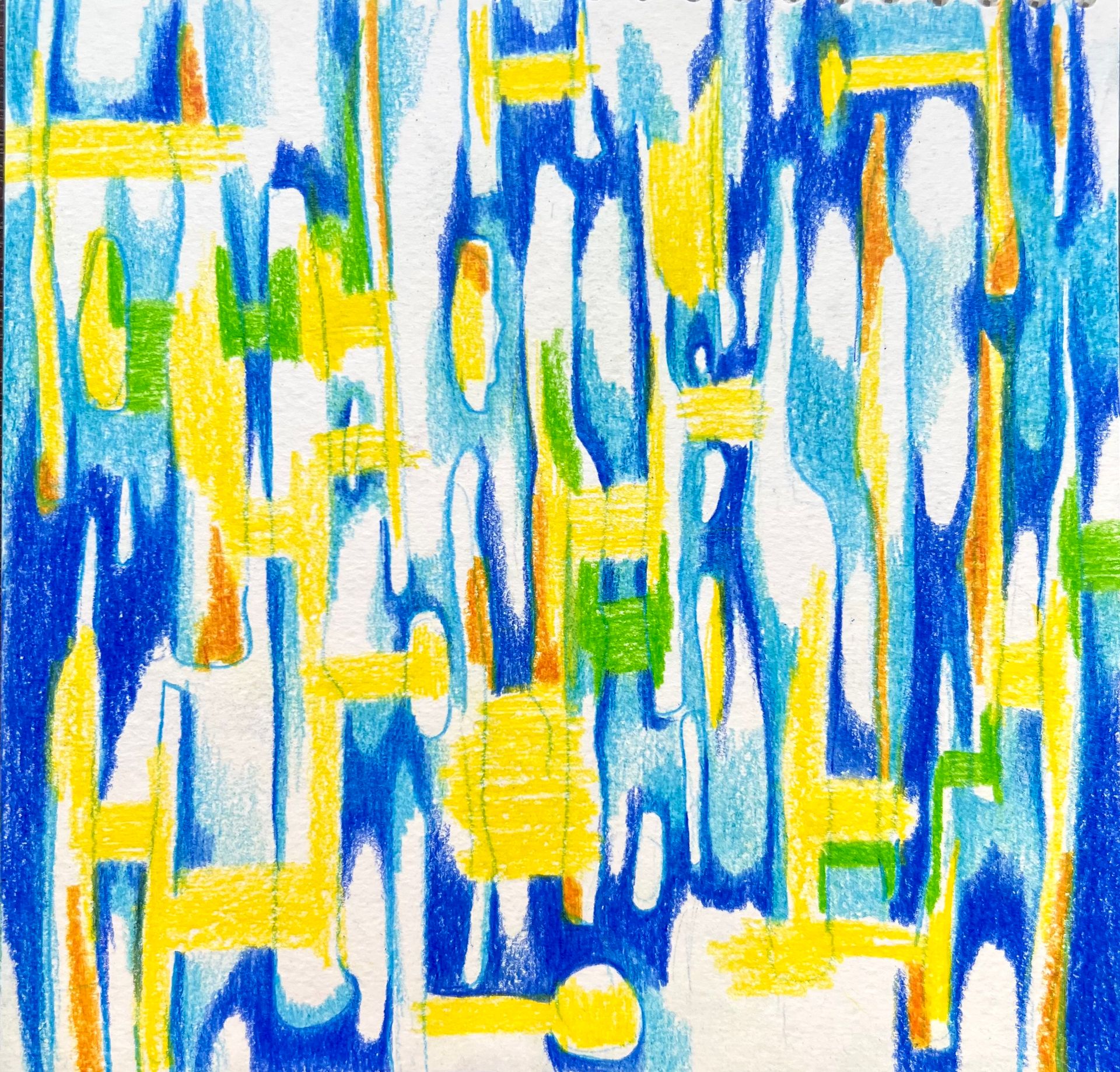 Екатерина Лаптева (Авторская графика - 
                  30 x 30 см) ЛЕТНИЙ ДОЖДИК