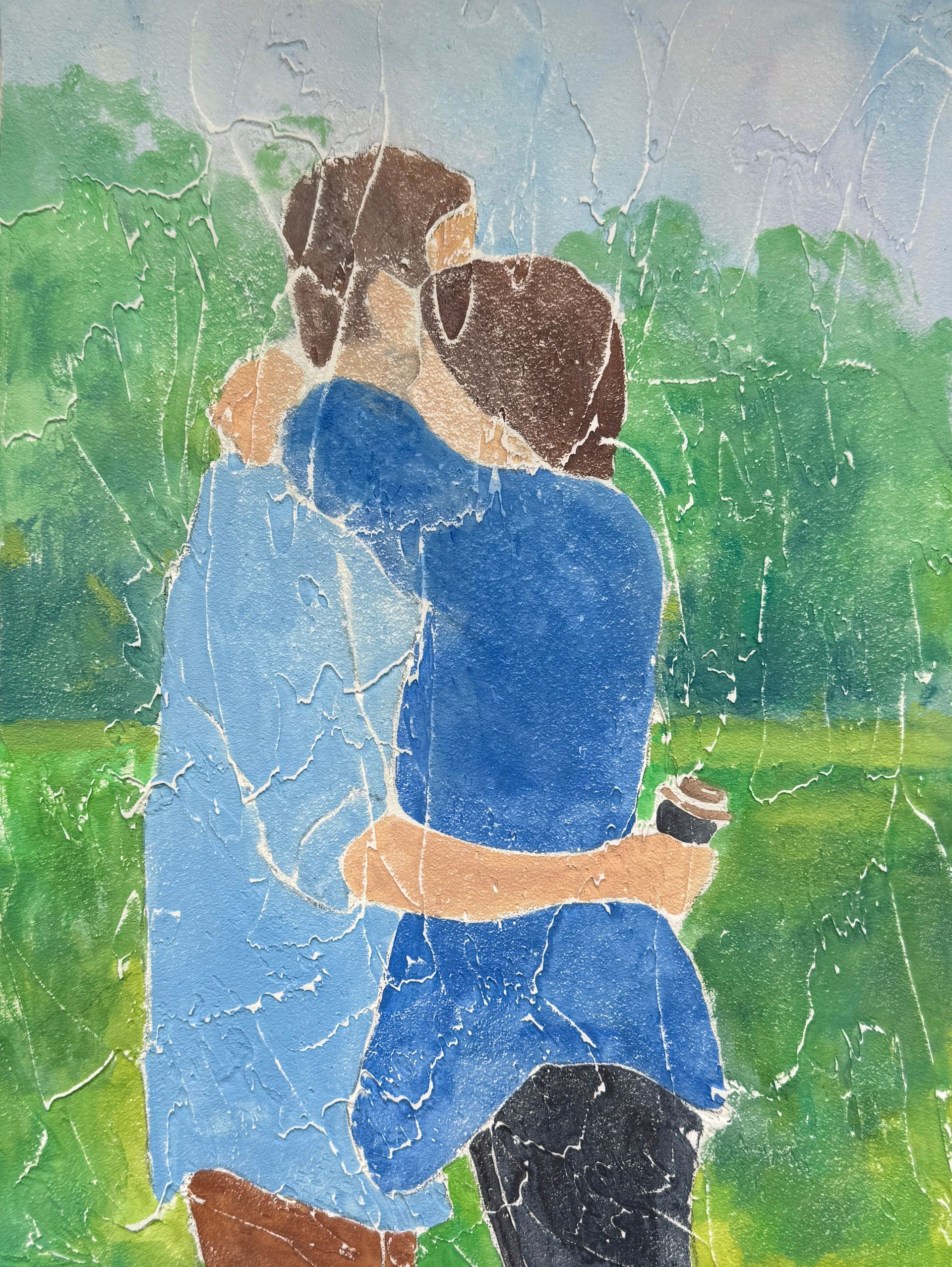 Наталья Чобанян (Картина, живопись - 
                  30 x 40 см) Двое