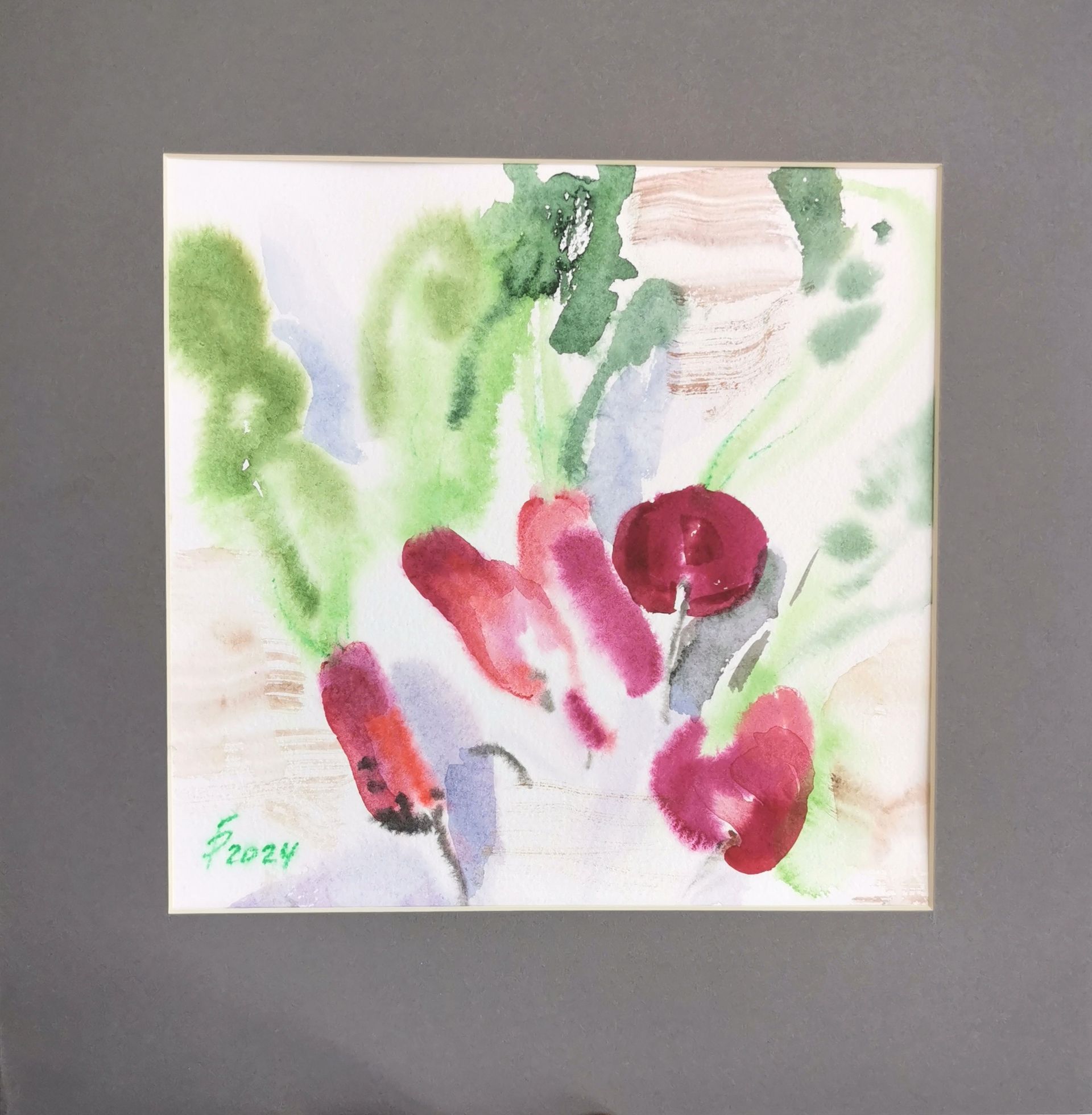 Регина Буглеева (Авторская графика - 
                  28 x 28 см) Редиска