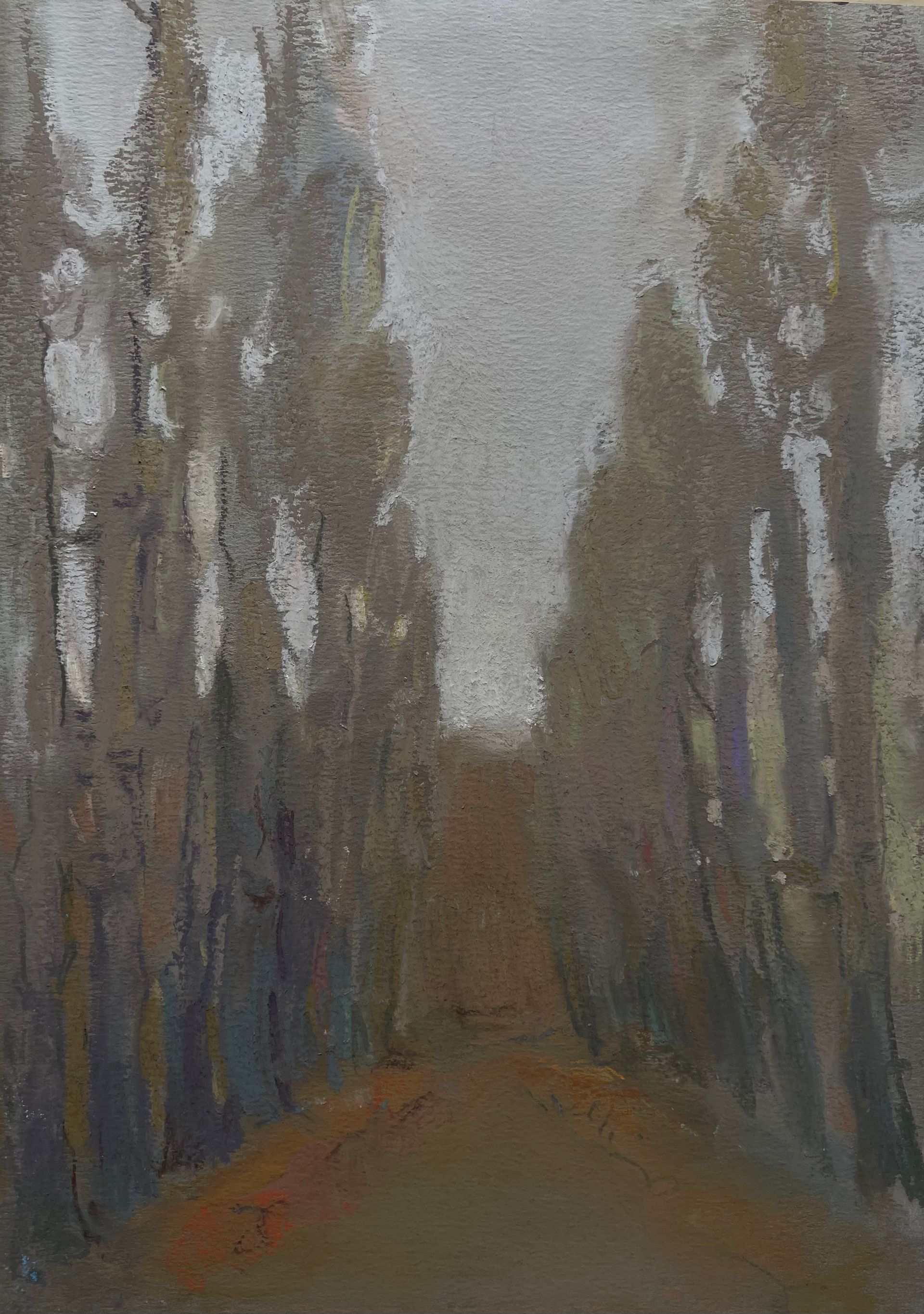Алёна Губарь (Авторская графика - 
                  30 x 42 см) Тополя