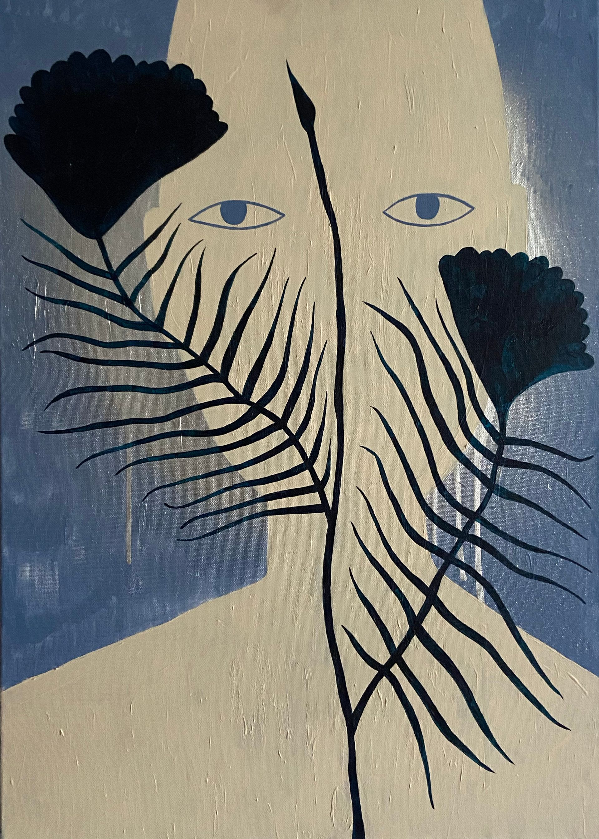 Елизавета Залиева (Картина, живопись - 
                  50 x 70 см) Взгляд