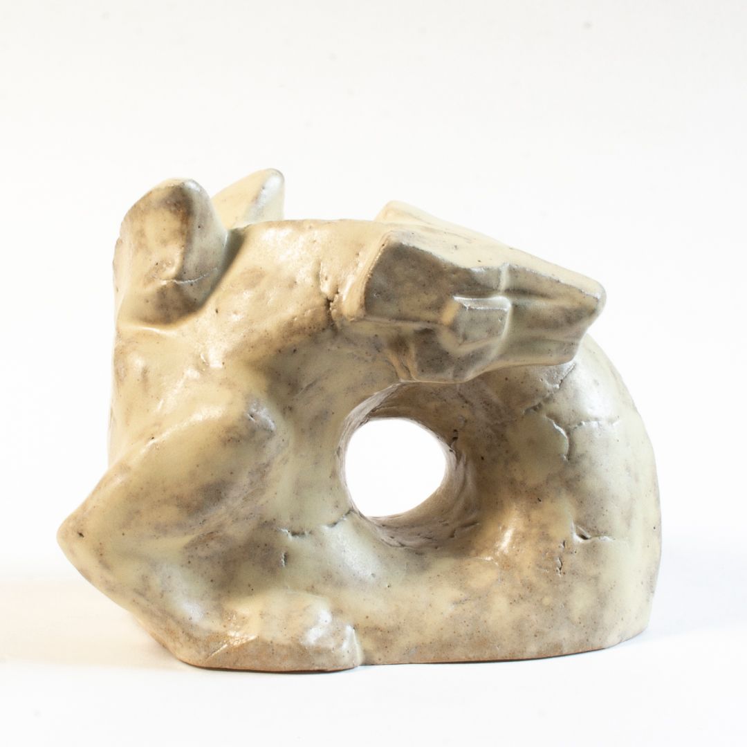 Мастерская художественной керамики ИВАНДАВИКА (Скульптура - 
                  16 x 13 см) Дракон Каменный