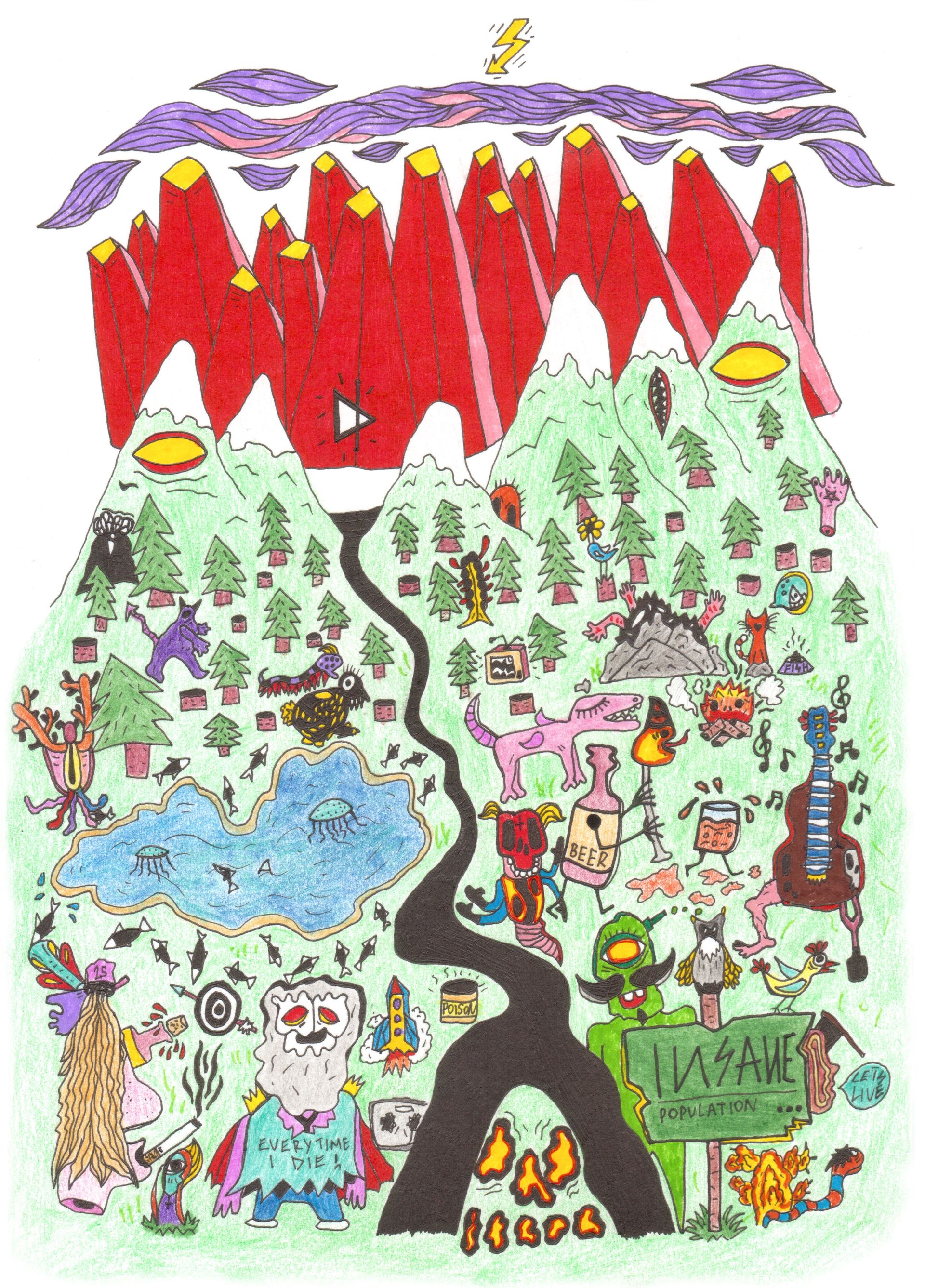 Никита Дорофеев (Dorothy Insane) (Графика цифровая (принты) - 
                  30 x 42 см) Path 2 Insane