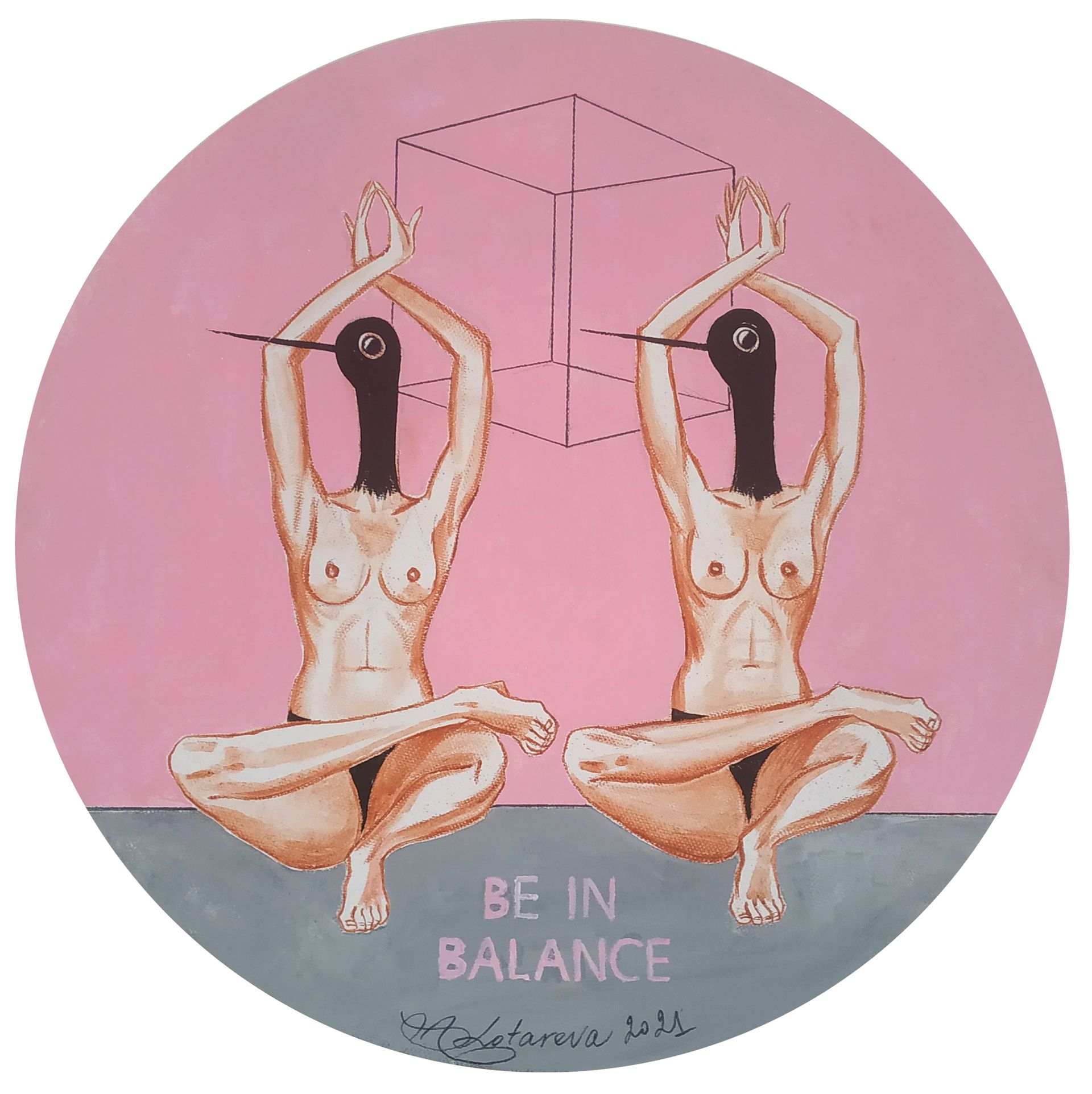 Наталья Лотарева (Картина, живопись - 
                  40 x 40 см) Be in balance