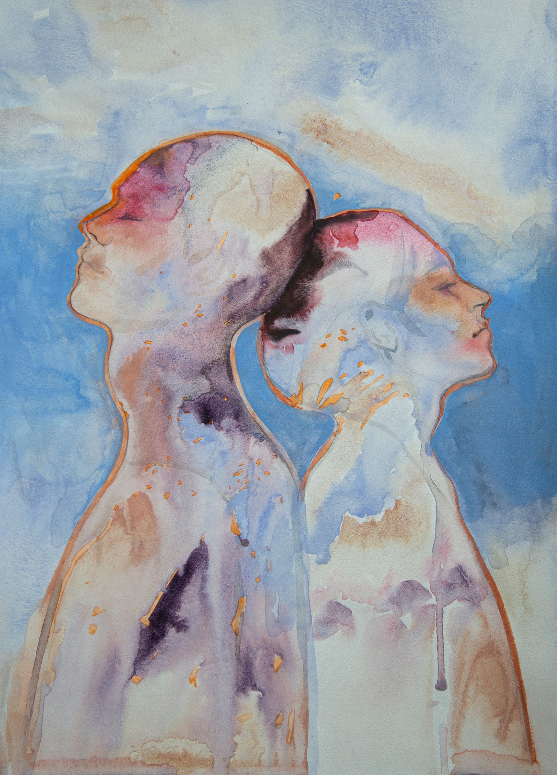 Елизавета Журавлева (Авторская графика - 
                  29 x 40 см) Любовь