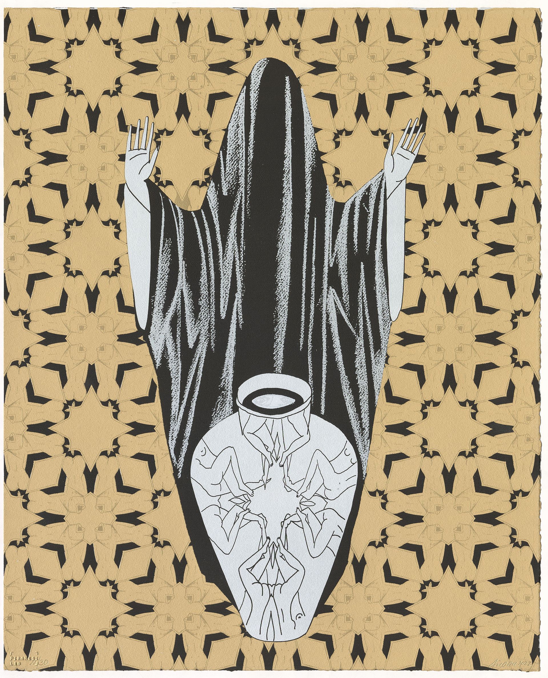 Айдан Салахова (Графика печатная - 
                  50 x 62 см) III