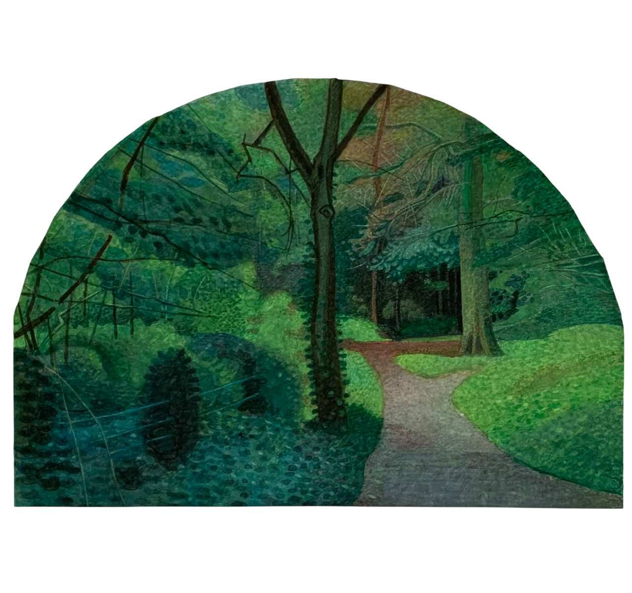 Иван Афонский (Авторская графика - 
                  31 x 22 см) Венсенский лес