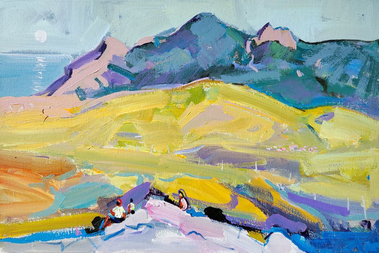 Олеся Лишаева (Картина, живопись - 
                  55 x 40 см) Звездопад воспоминаний