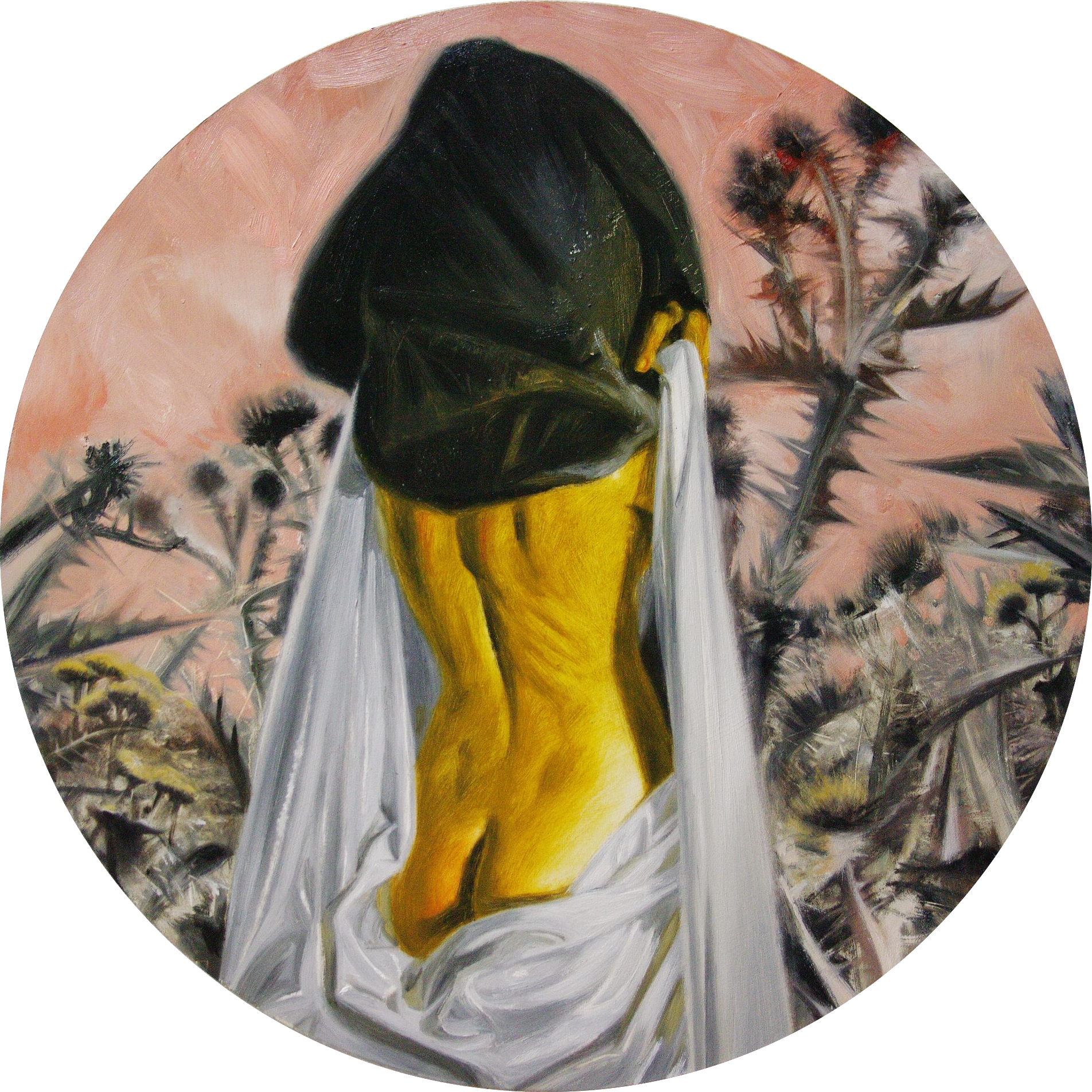 Алан Хатагты (Картина, живопись - 
                  70 x 70 см) Дзивгисский чертополох