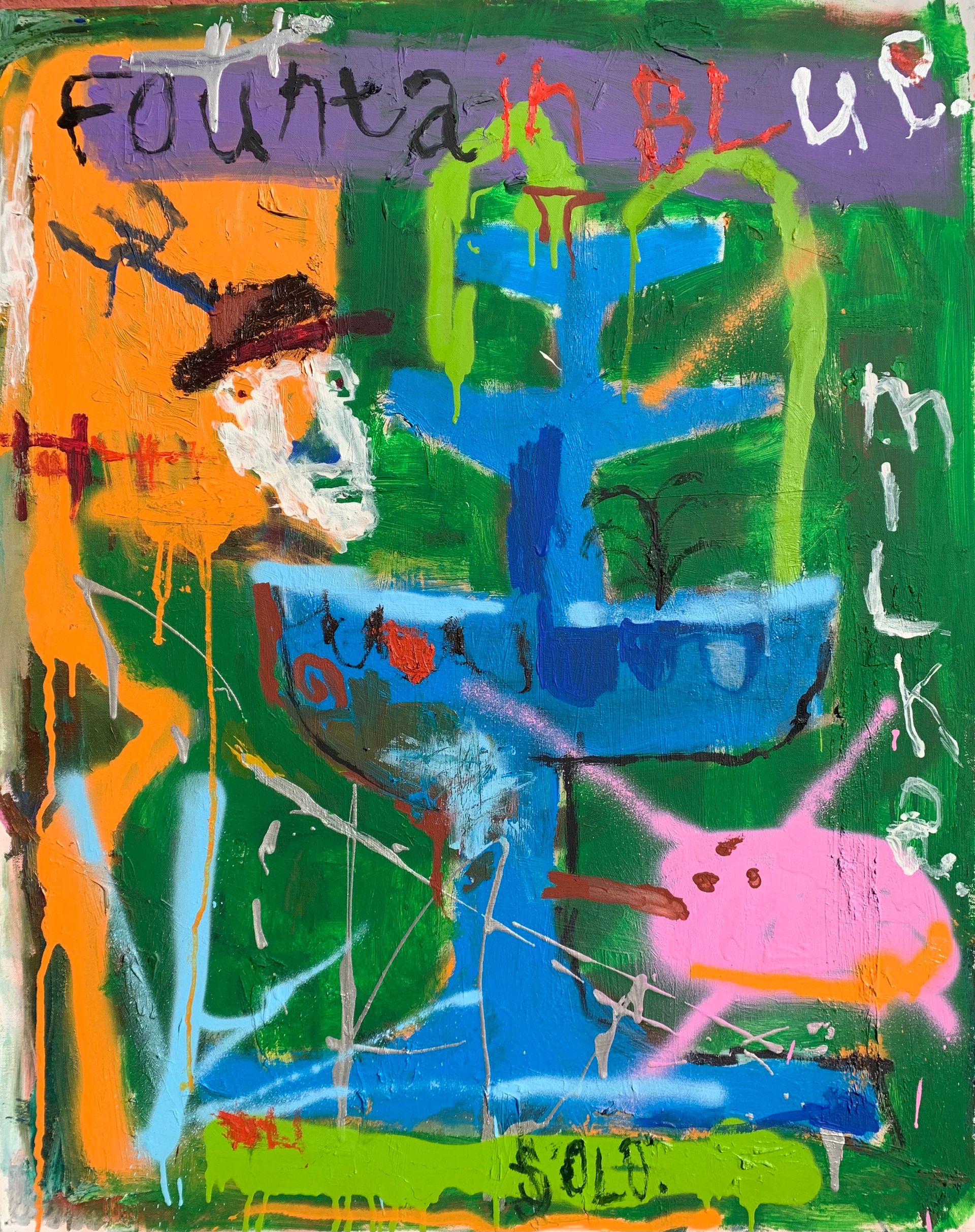 Vangranda (Картина, живопись - 
                  80 x 100 см) FOUNTAIN BLUE