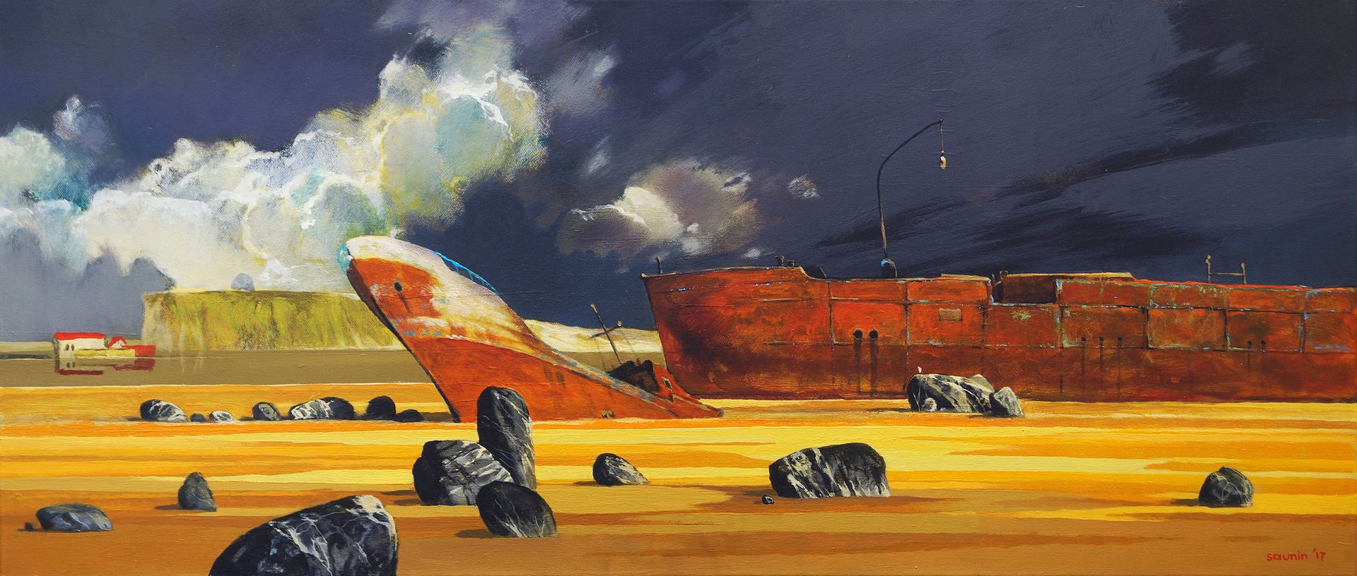 Денис Саунин (Картина, живопись - 
                  140 x 60 см) Смирение