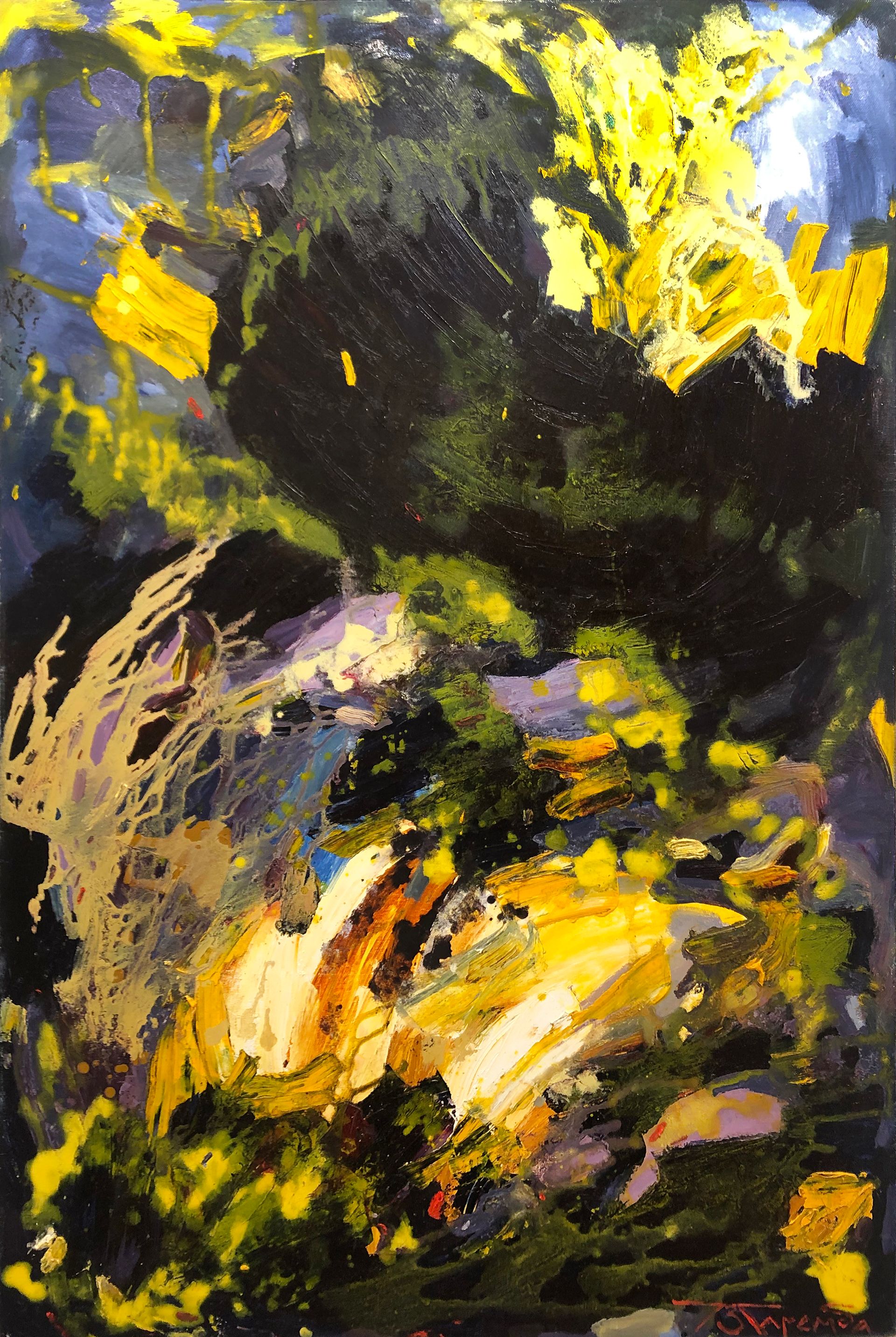 Полина Заремба (Картина, живопись - 
                  80 x 120 см) Черное солнце