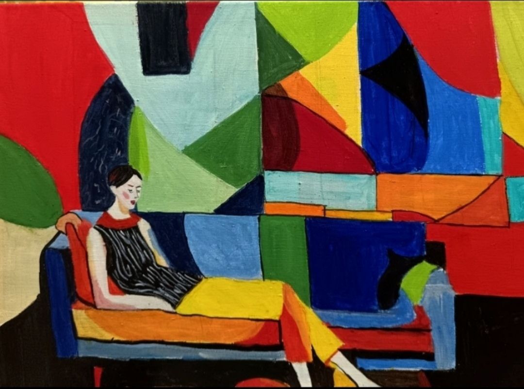 Ольга Чужакова (Картина, живопись - 
                  60 x 40 см) В выходной
