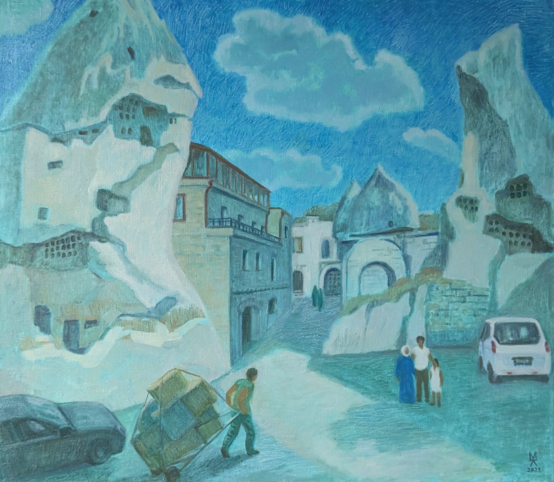 Екатерина Маланьина (Картина, живопись - 
                  80 x 70 см) Вечное движение