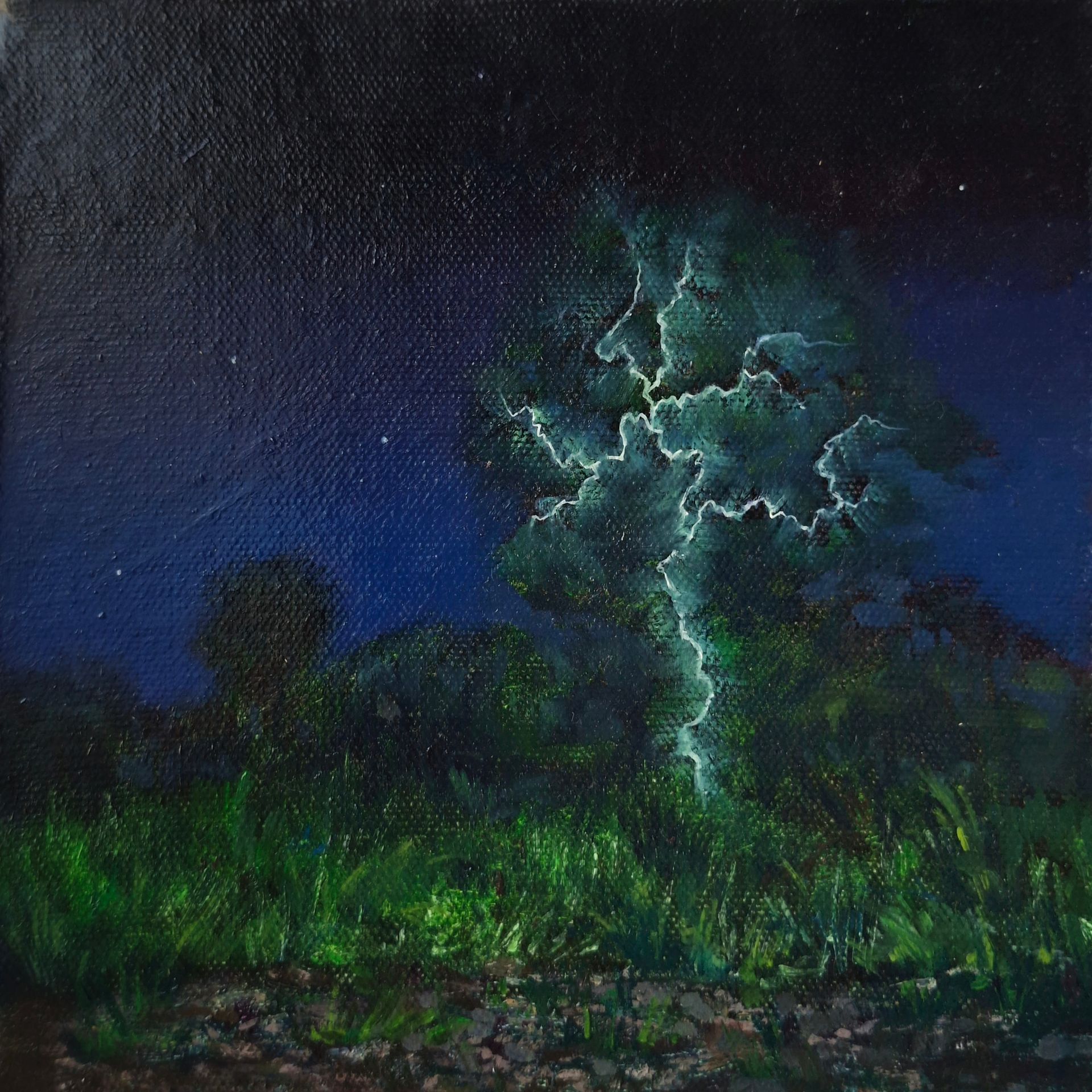 Ева Аракчеева (Картина, живопись - 
                  20 x 20 см) До рассвета