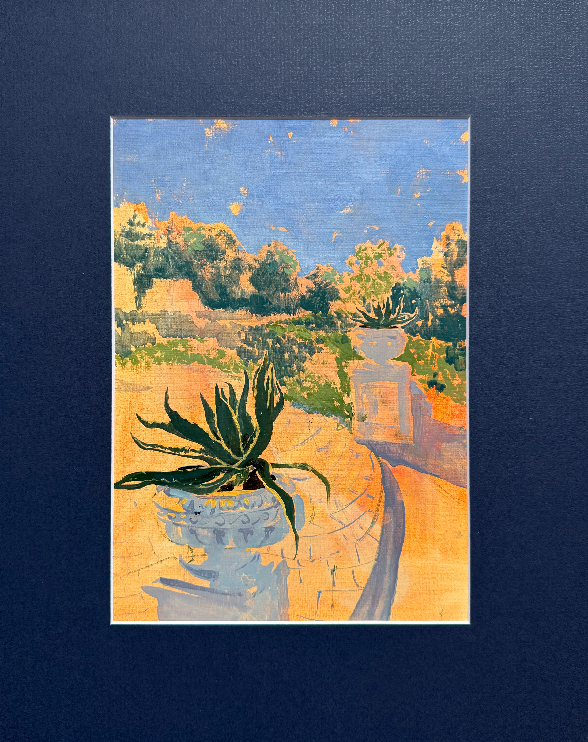 Алина Буглеева (Авторская графика - 
                  35 x 43 см) Алоэ вера