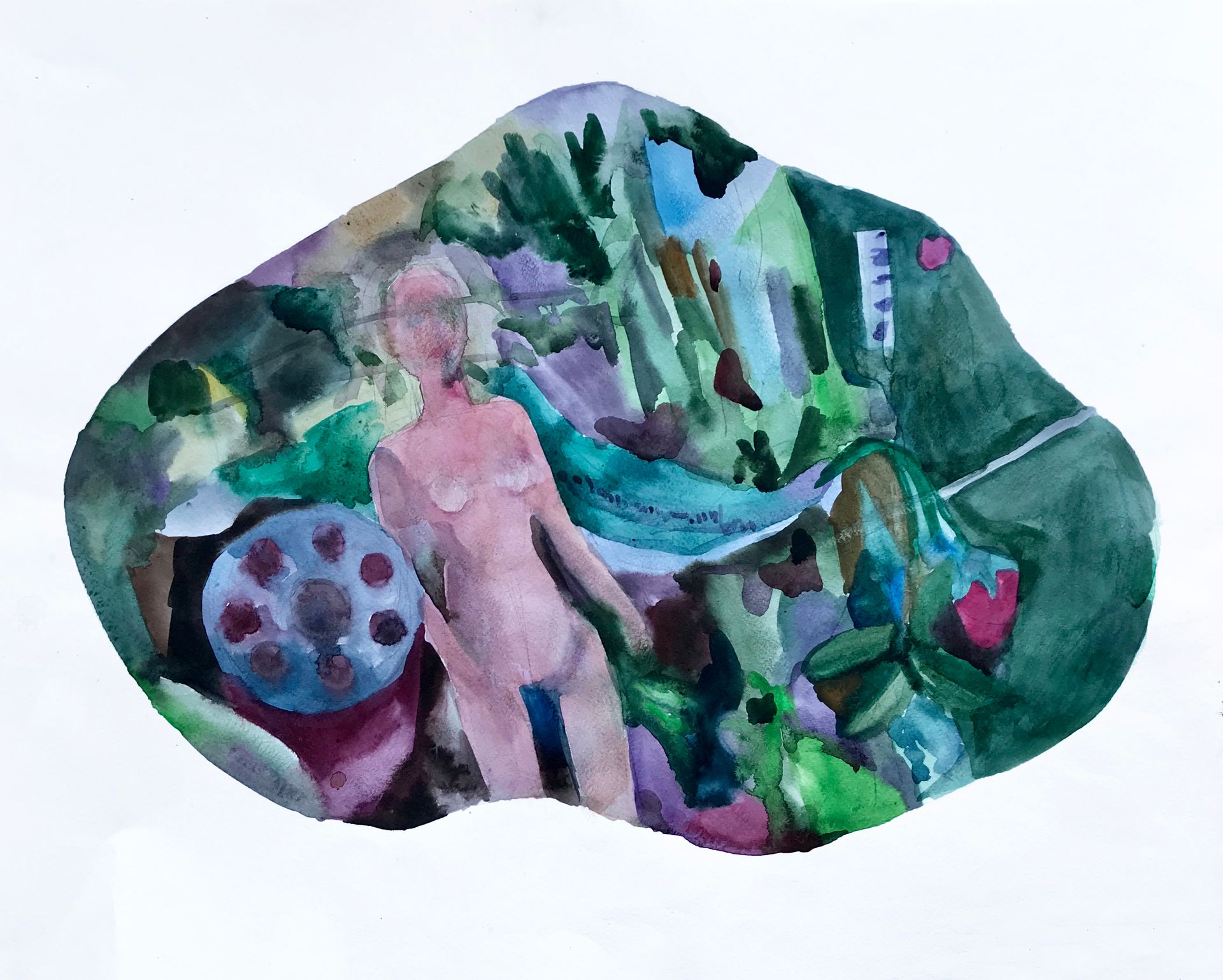 Алена Смолина (Авторская графика - 
                  59 x 48 см) Барби