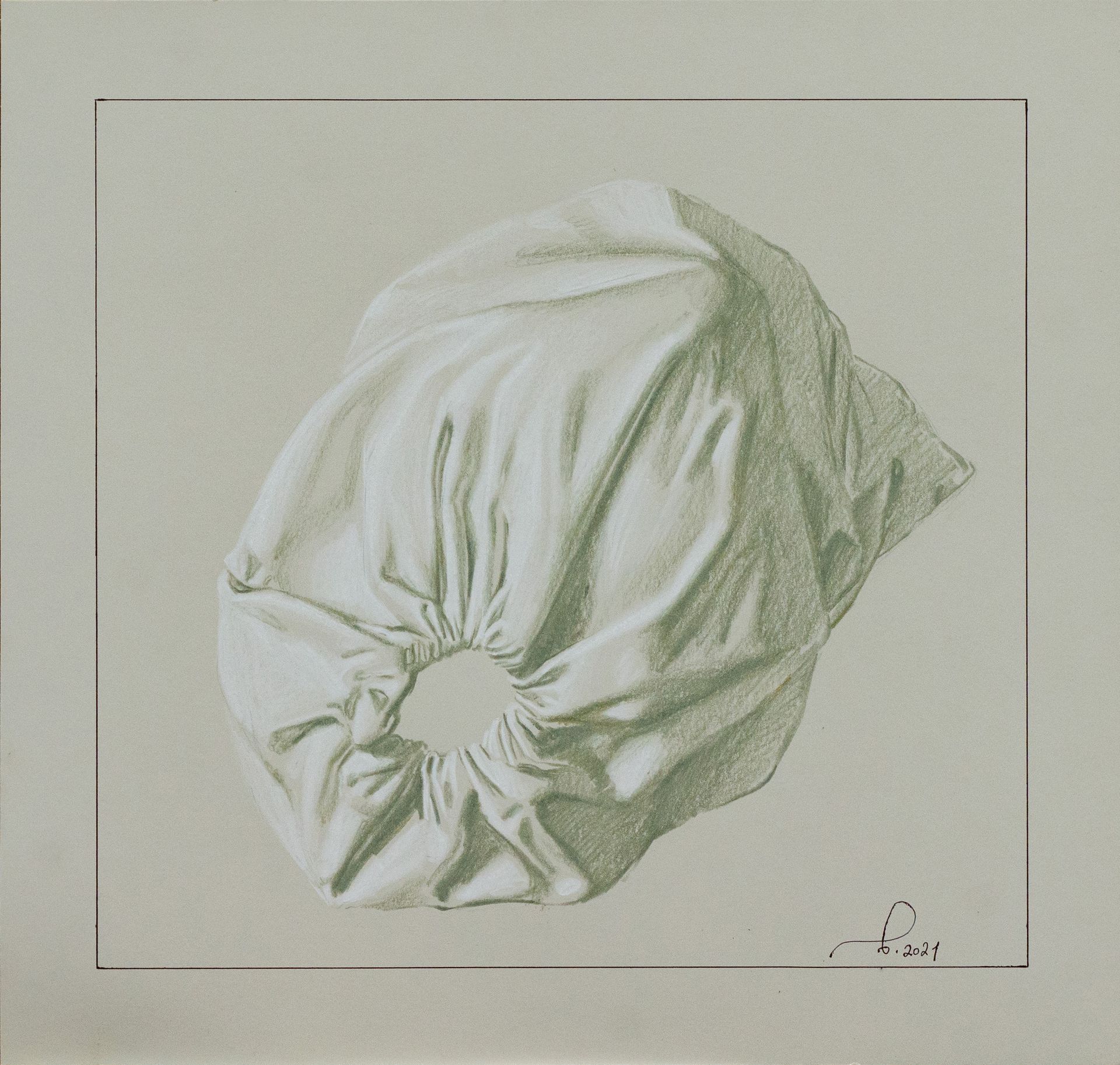 Виктор Пономаренко (Авторская графика - 
                  33 x 33 см) Белый мешок
