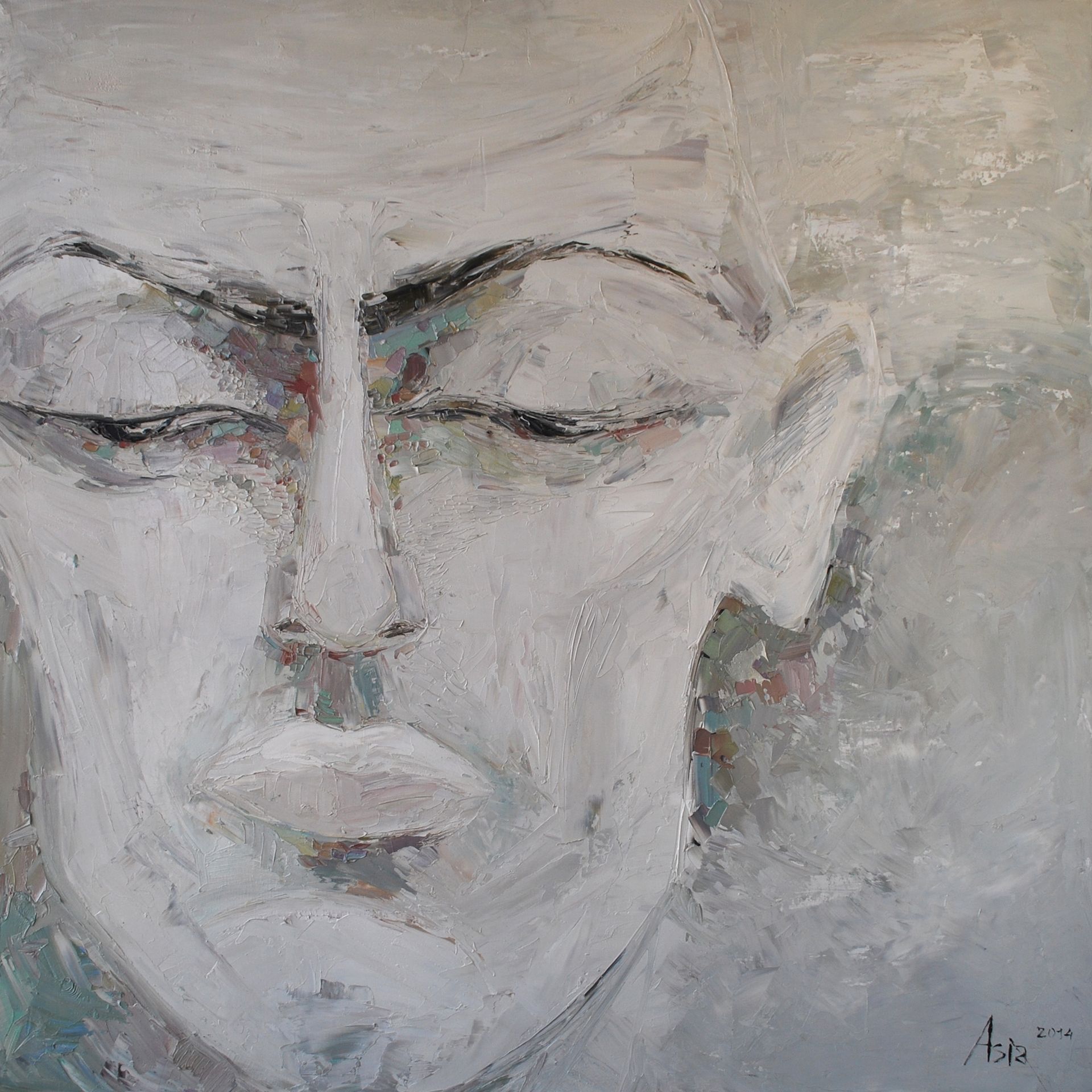 Ася Багаева (Картина, живопись - 
                  100 x 100 см) Внутри ума