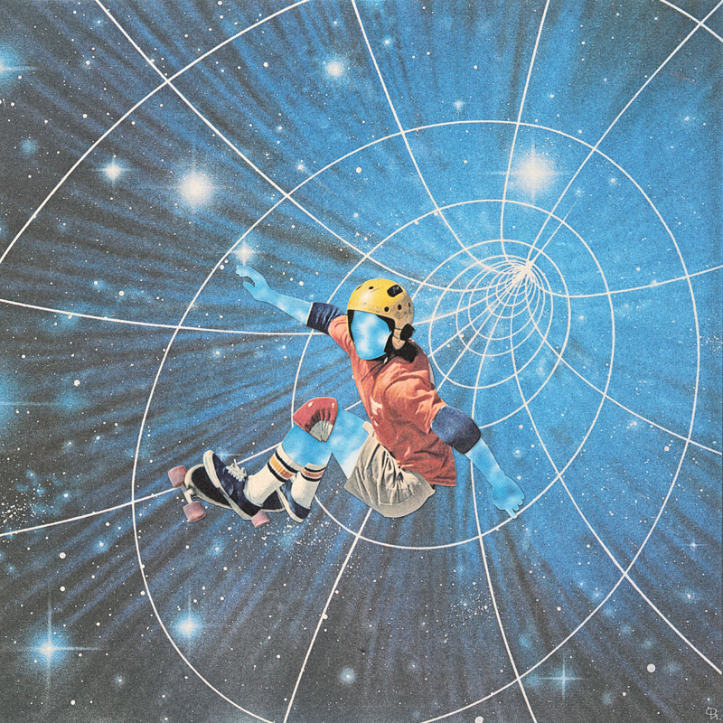 Филипп Игумнов (Графика цифровая (принты) - 
                  50 x 50 см) The invisible cosmic skater