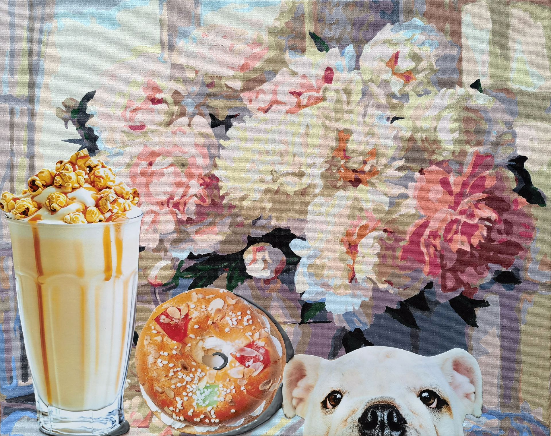 Ирина БАСТ (Картина, живопись - 
                  50 x 40 см) Букет сегодняшнего дня