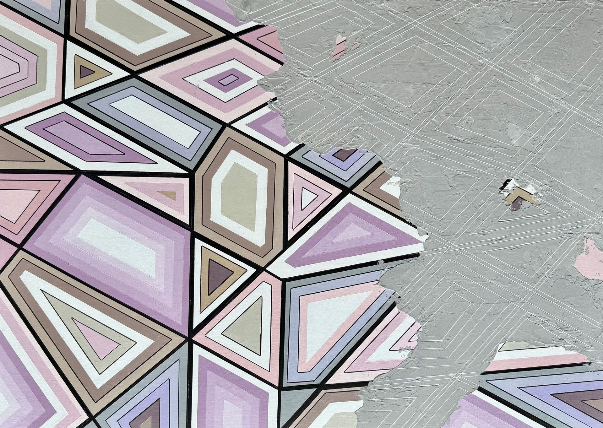 Марина Астахова (Картина, живопись - 
                  70 x 50 см) LABYRINTH BETON III