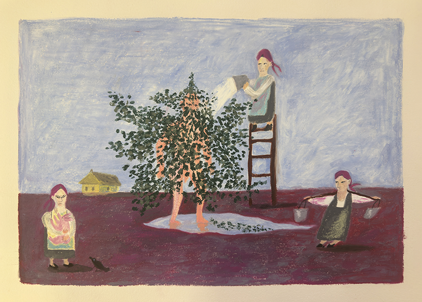 Дарина Грехова (Графика печатная - 
                  70 x 50 см) Додола