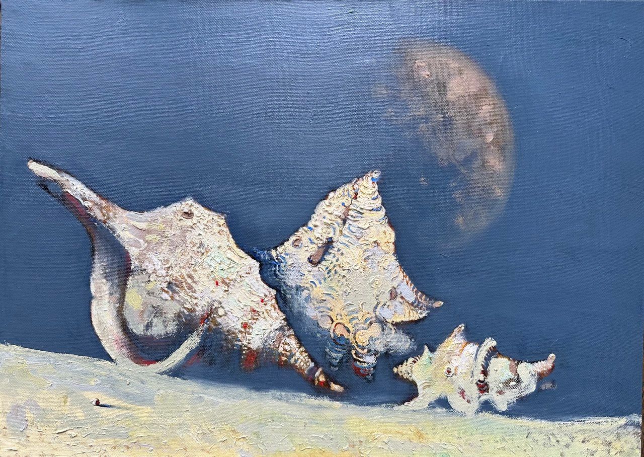 Юлия Небосова (Картина, живопись - 
                  70 x 50 см) Спутник