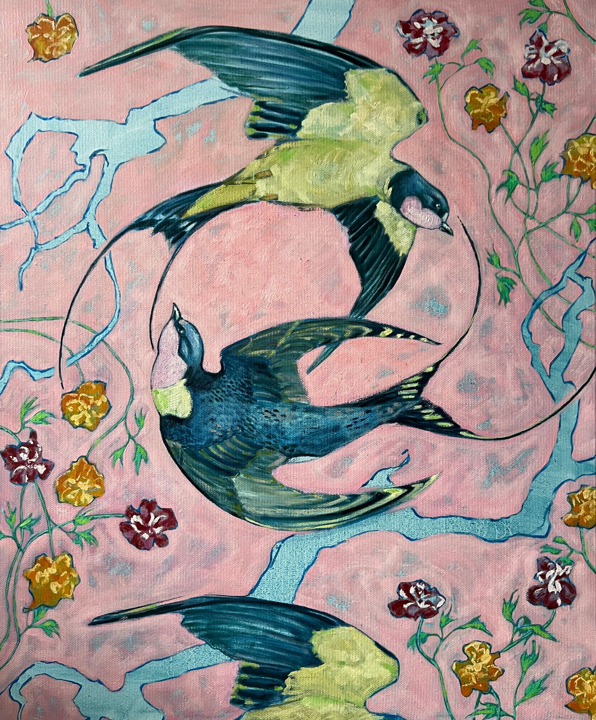 Алина Филимонова (Картина, живопись - 
                  50 x 60 см) Весенние игры
