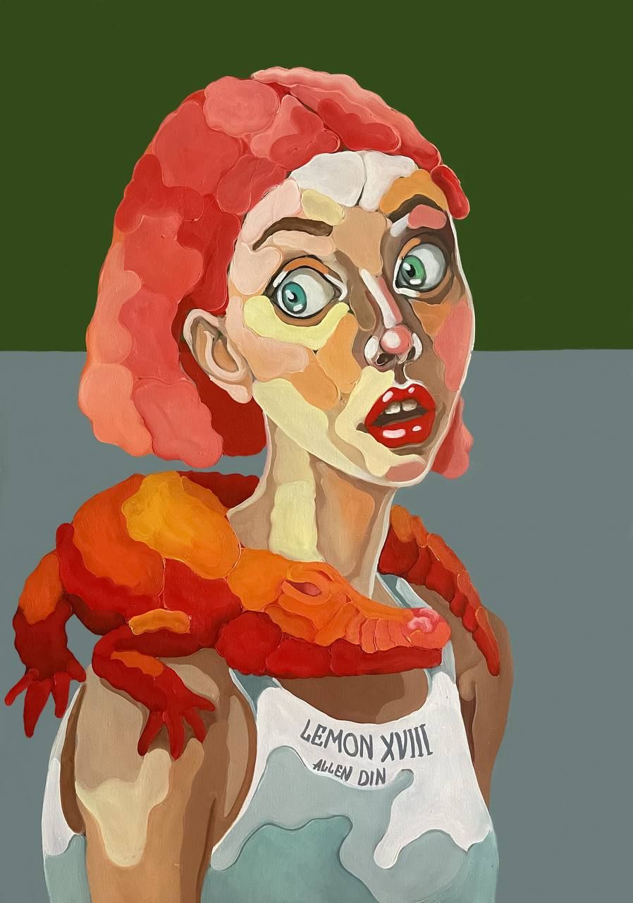 Мария Аллен (Картина, живопись - 
                  50 x 70 см) LEMON XVIII