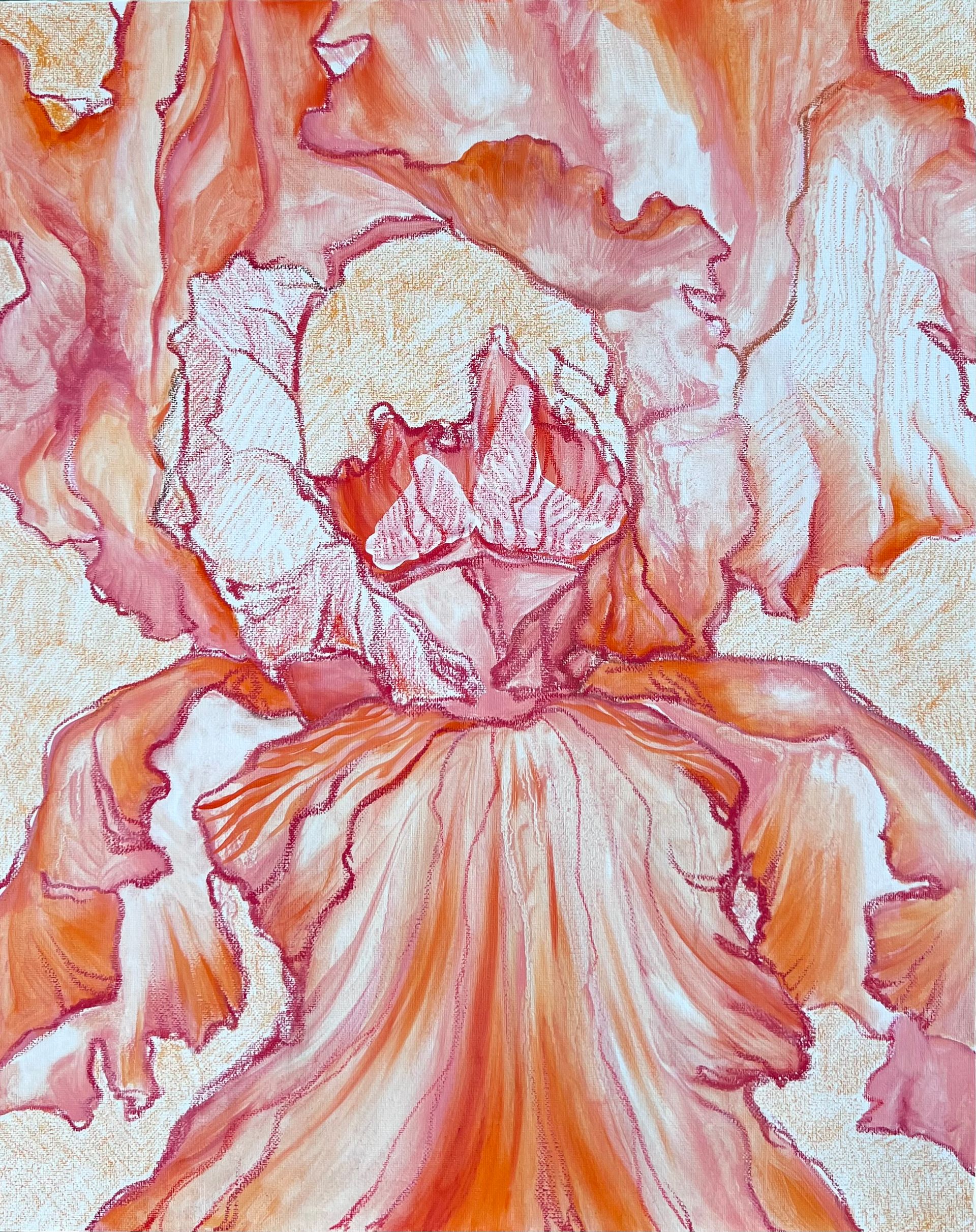 Инна Сумина (Картина, живопись - 
                  40 x 50 см) Оранжевое небо