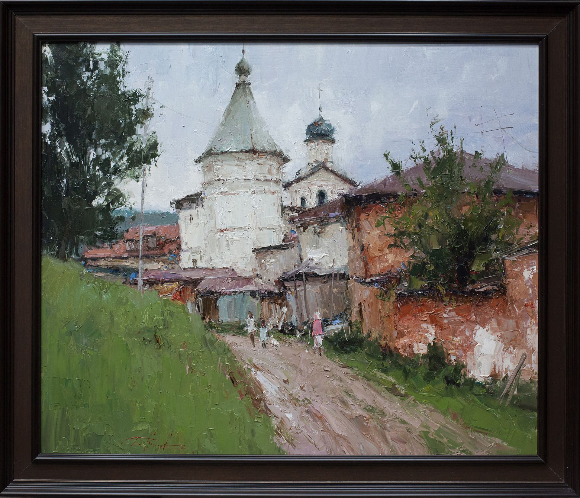 Евгений Бурцев (Картина, живопись - 
                  70 x 60 см) По старым улочкам