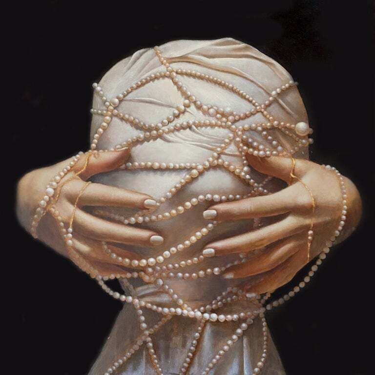 Арина Коржикова (Картина, живопись - 
                  60 x 60 см) Скрытое