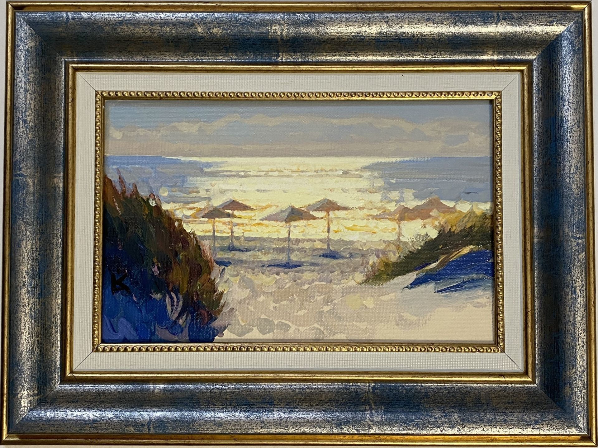 Алексей Кротов (Картина, живопись - 
                  37 x 27 см) Жаркое солнце. Янтарный пляж