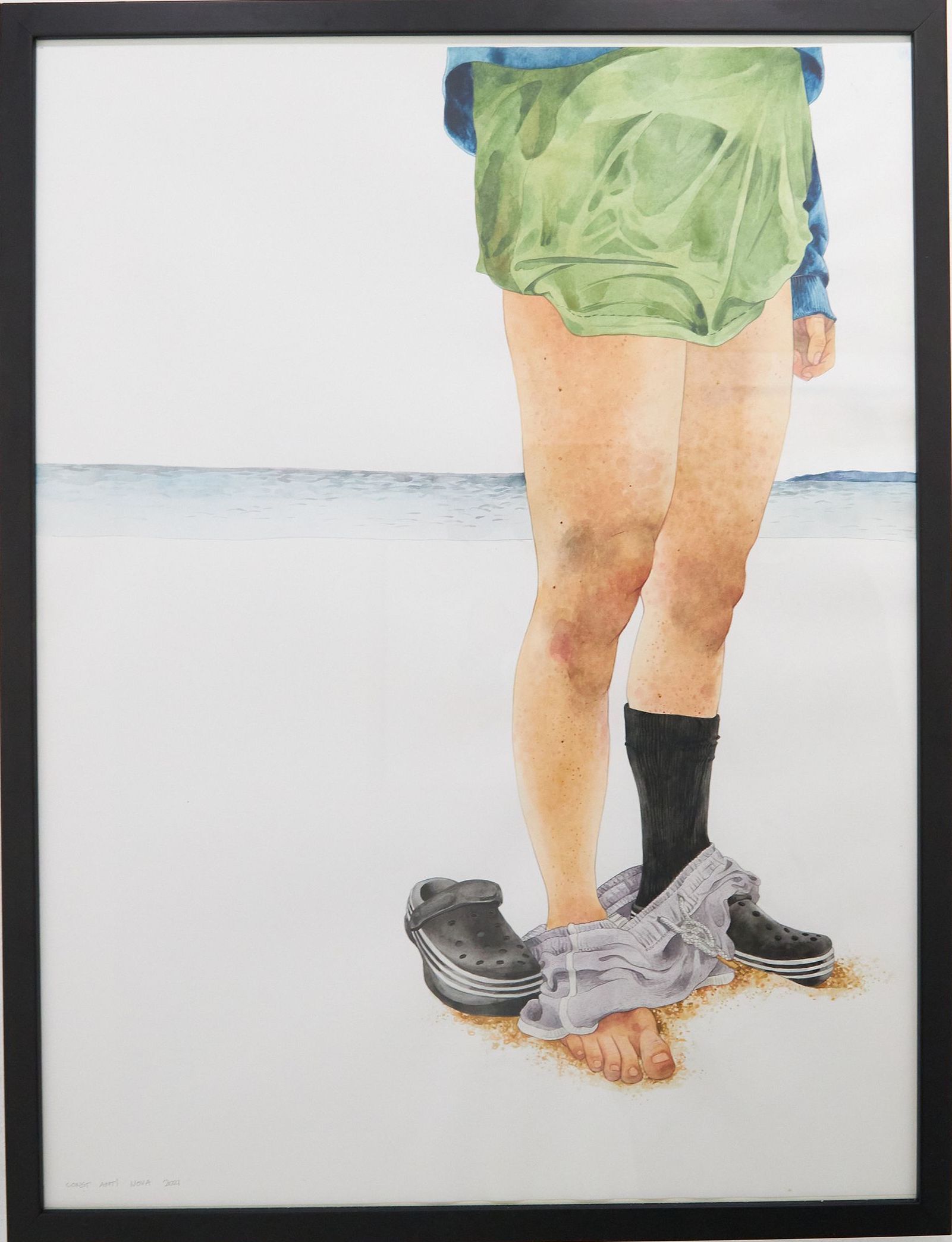 Людмила Константинова (Картина, живопись - 
                  50 x 60 см) Переодевание на пляже