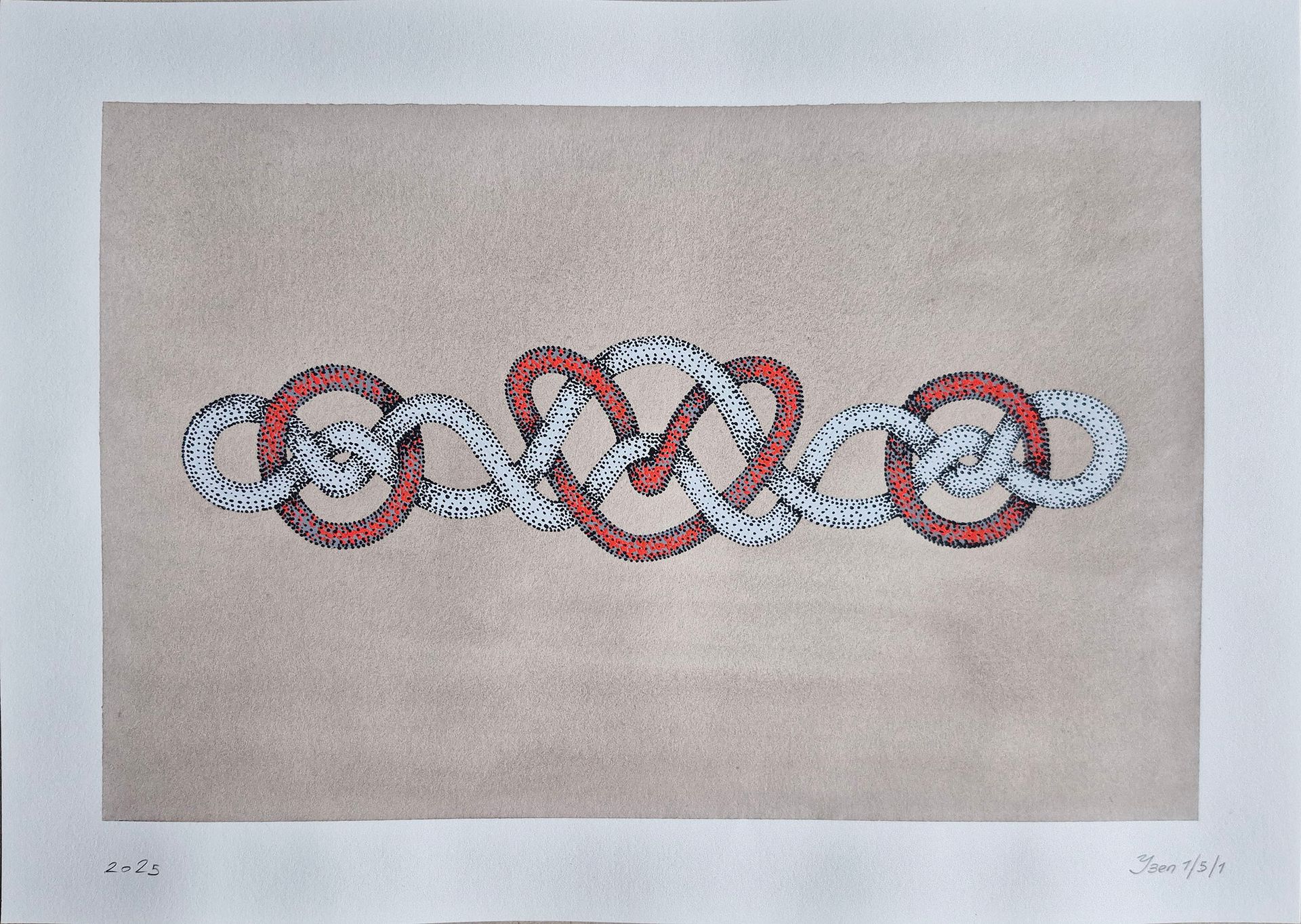 Евгений Непогодьев (Авторская графика - 
                  38 x 27 см) Узел V1