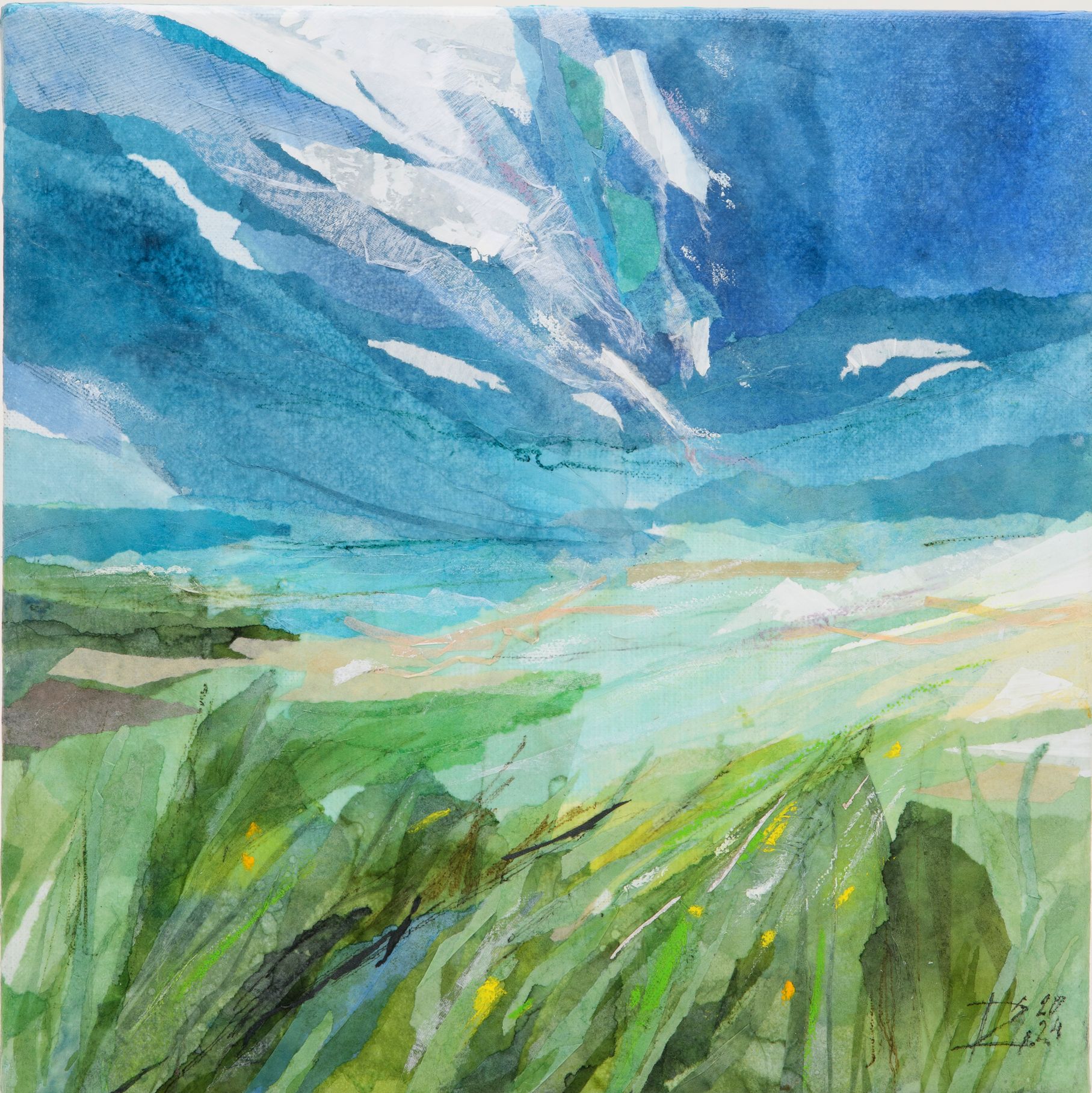Алена Черных (Картина, живопись - 
                  30 x 30 см) ЮЖНЫЙ ВЕТЕР